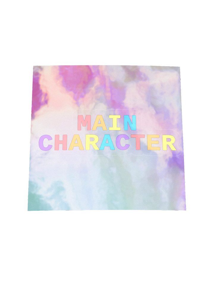 Main Character Energy — Holographic Sticker product image (1)
