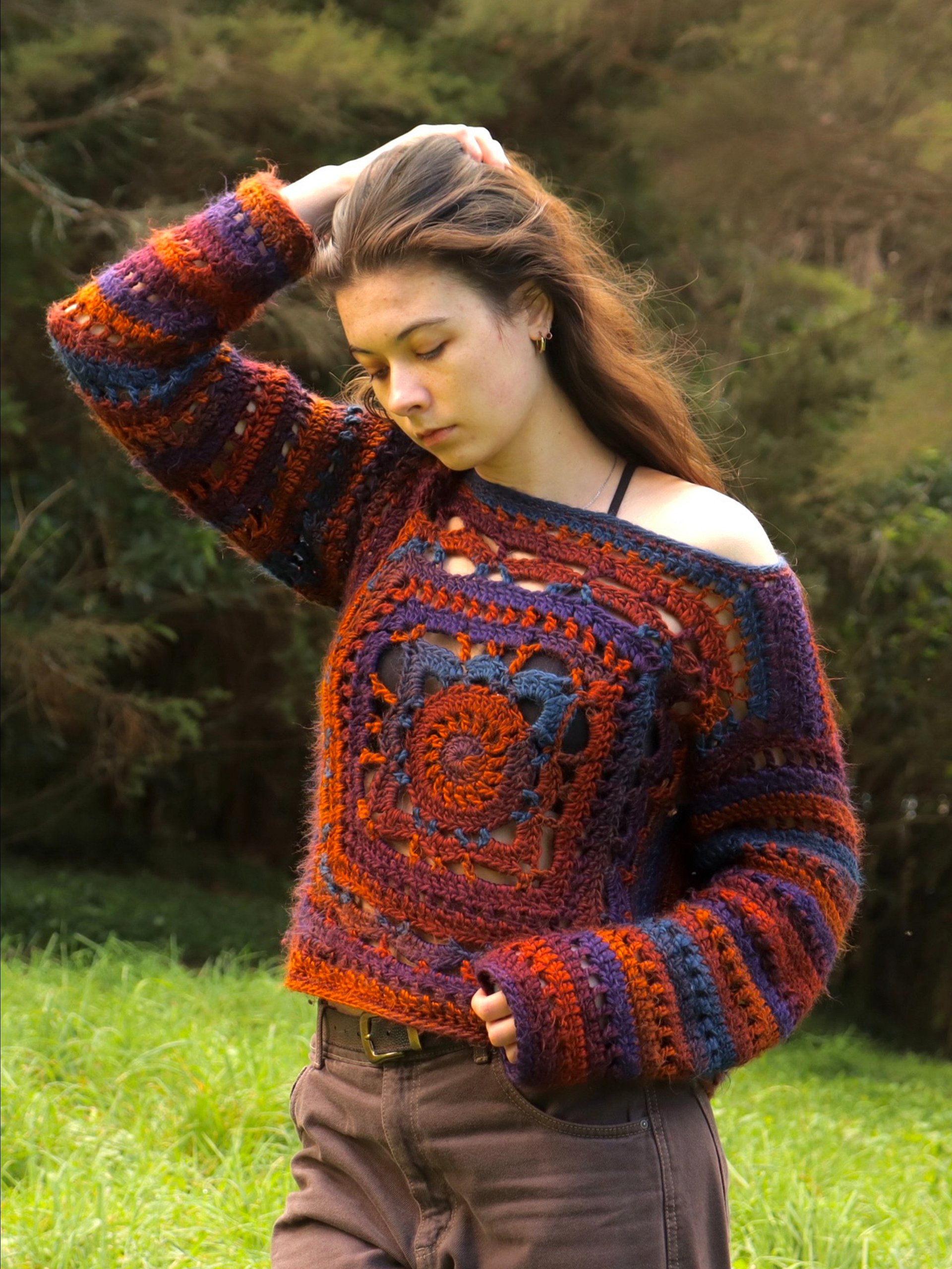 Whimsy Willow Sweater - Crochet Pattern product image (1)