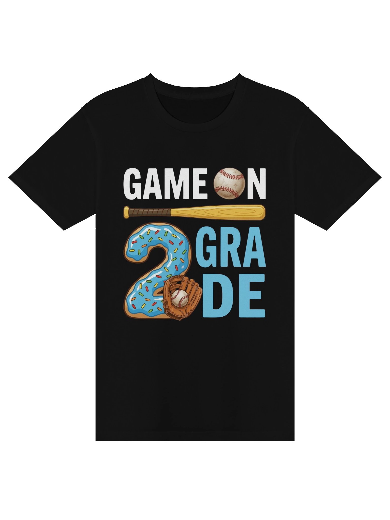 2nd Grade Back to School Baseball Drip Ice Cream Game On T-Shirt product image (1)