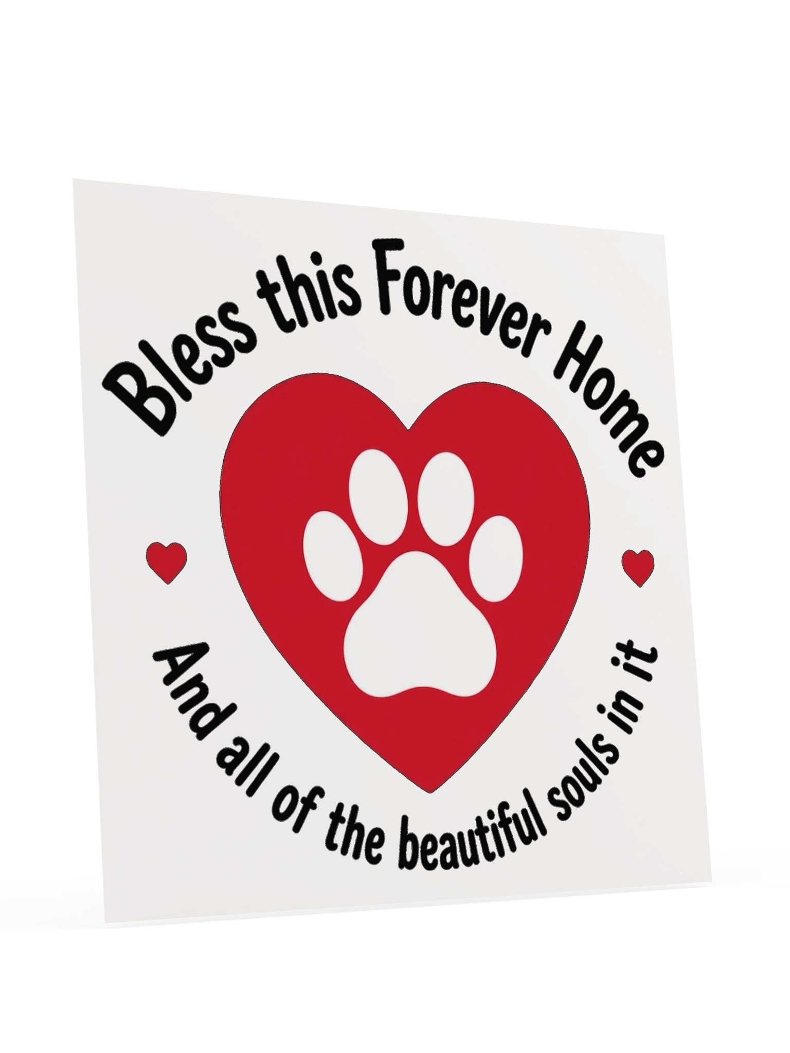 Bless This Forever Home Paw Print Poster product image (4)