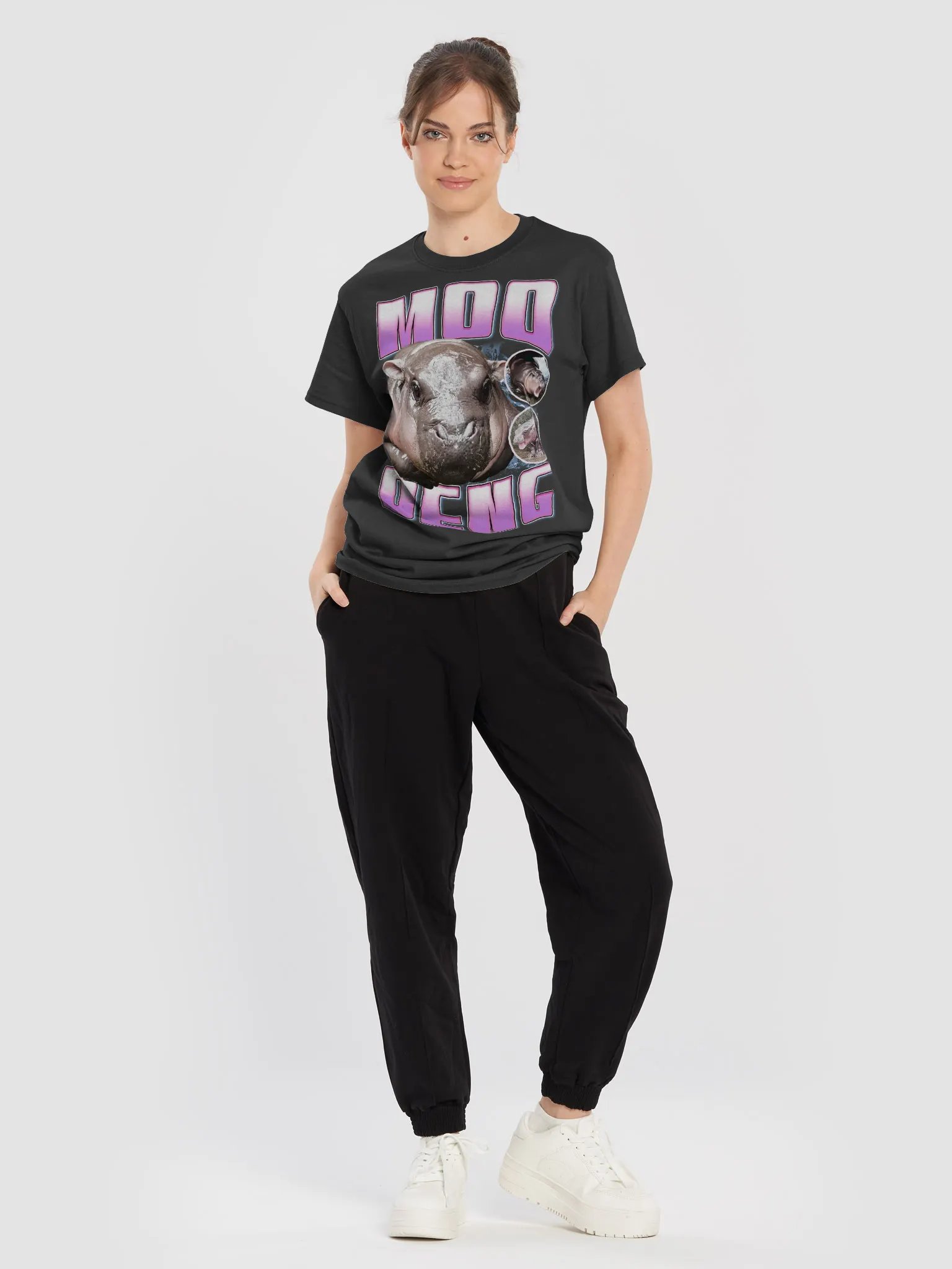 MOO DENG THE HIPPO T-SHIRT product image (3)