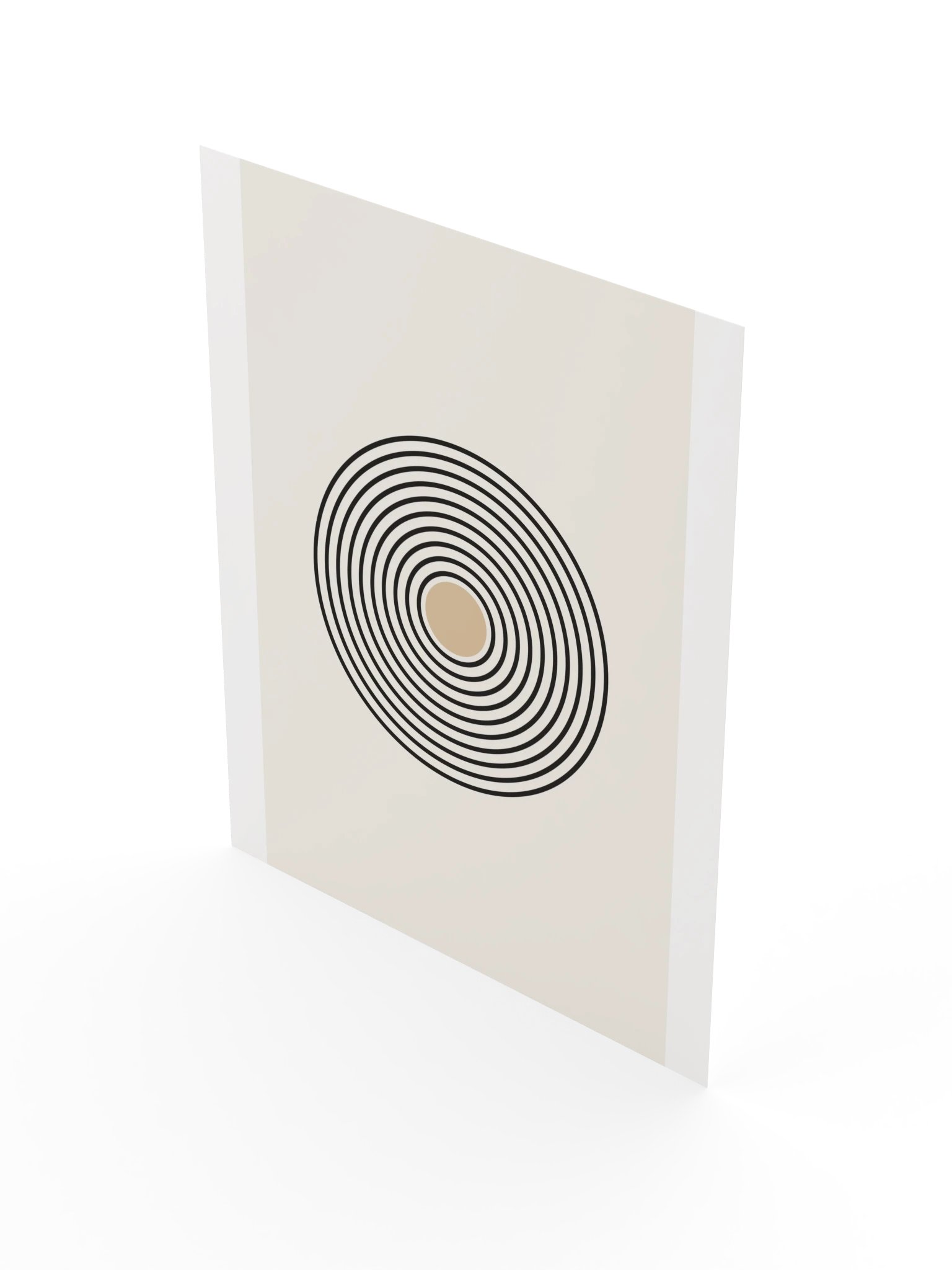 Black Circle Line Art Print | Minimalist Bathroom Wall Art product image (5)