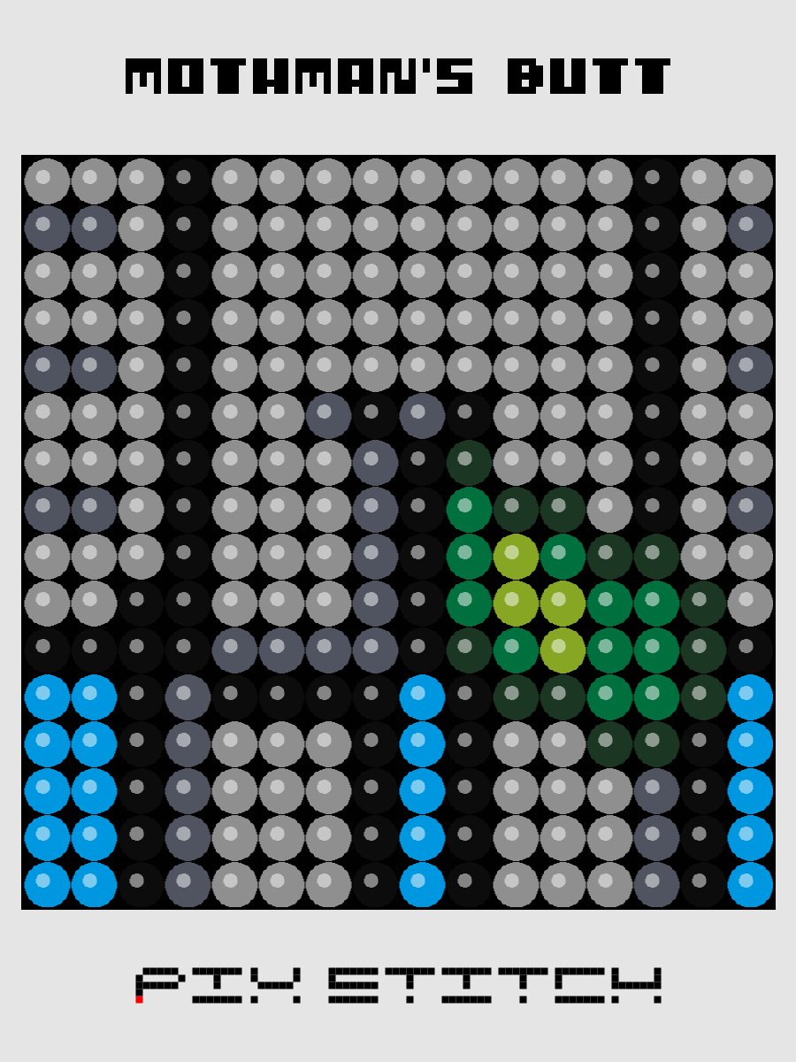 Mothman's Butt Pixel Art product image (1)