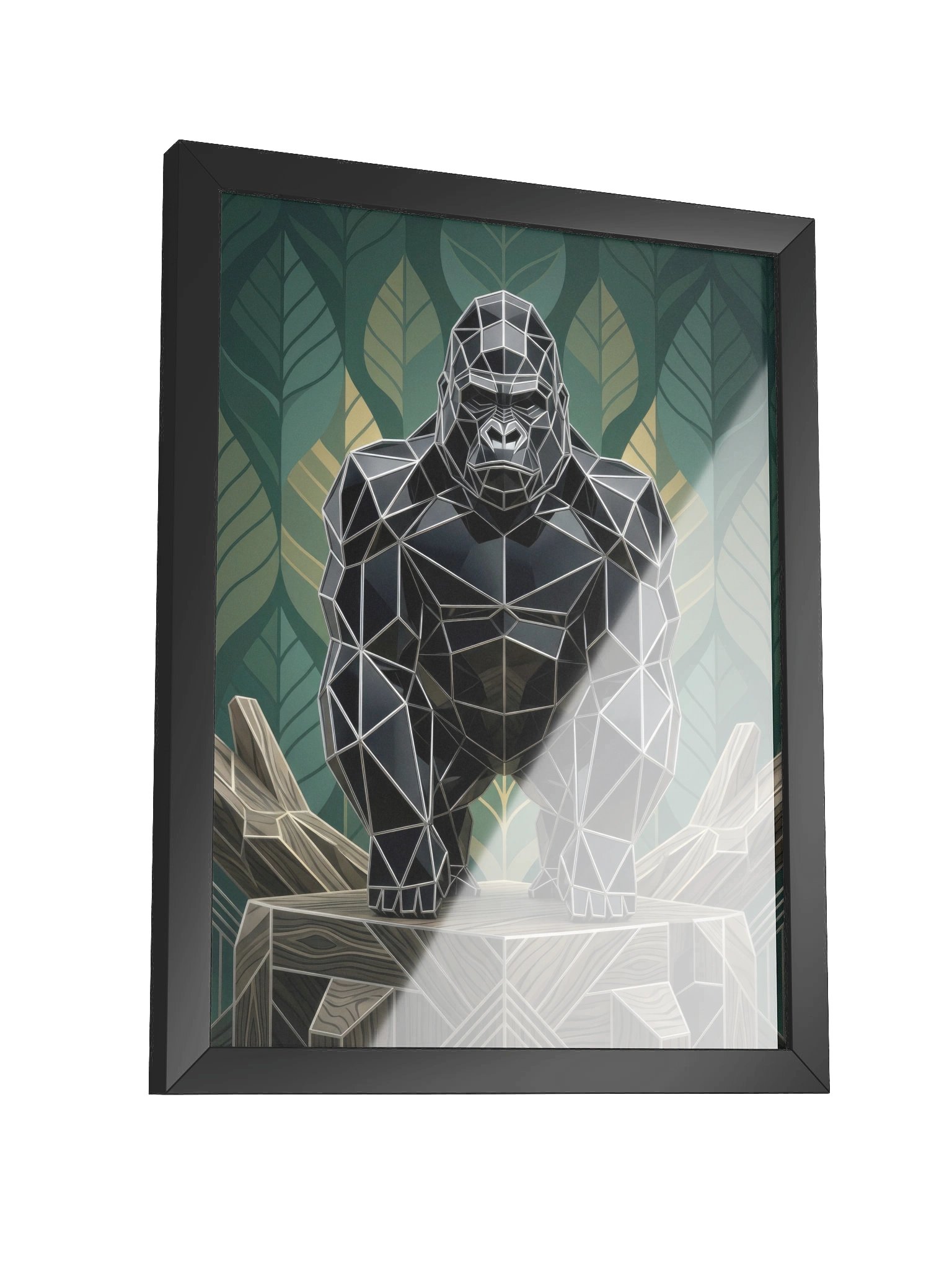 Geometric Gorilla Framed Poster - Neo-Deco Wall Art product image (19)