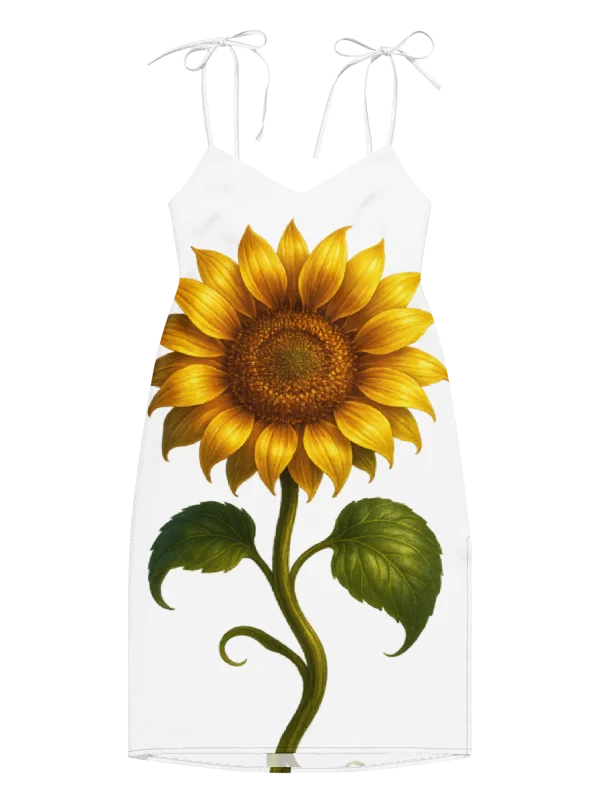 Sunflower Serenade Print Slip Dress product image (12)