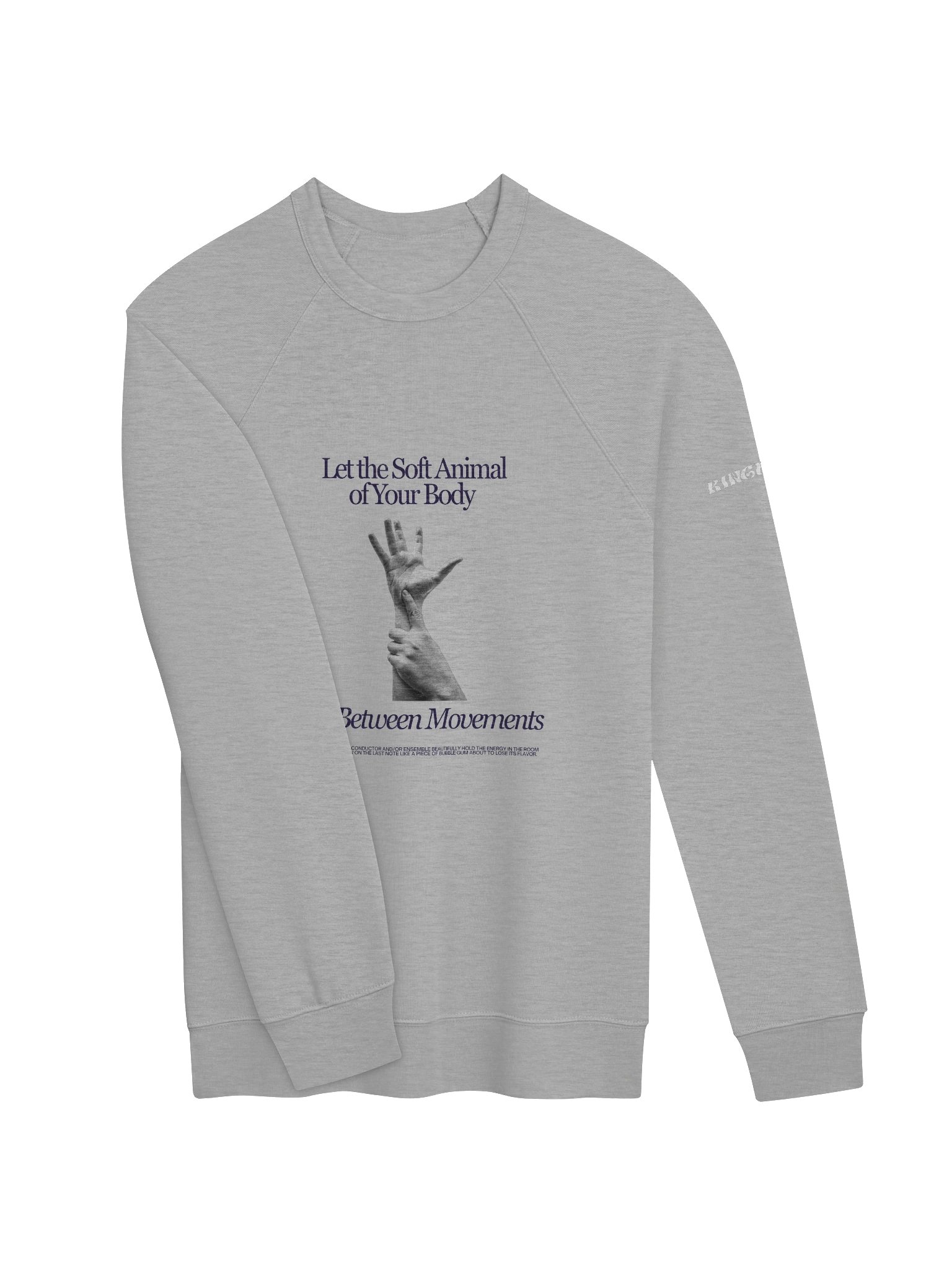 Clap Between Movements Crew - Reaching - Heather Gray product image (3)