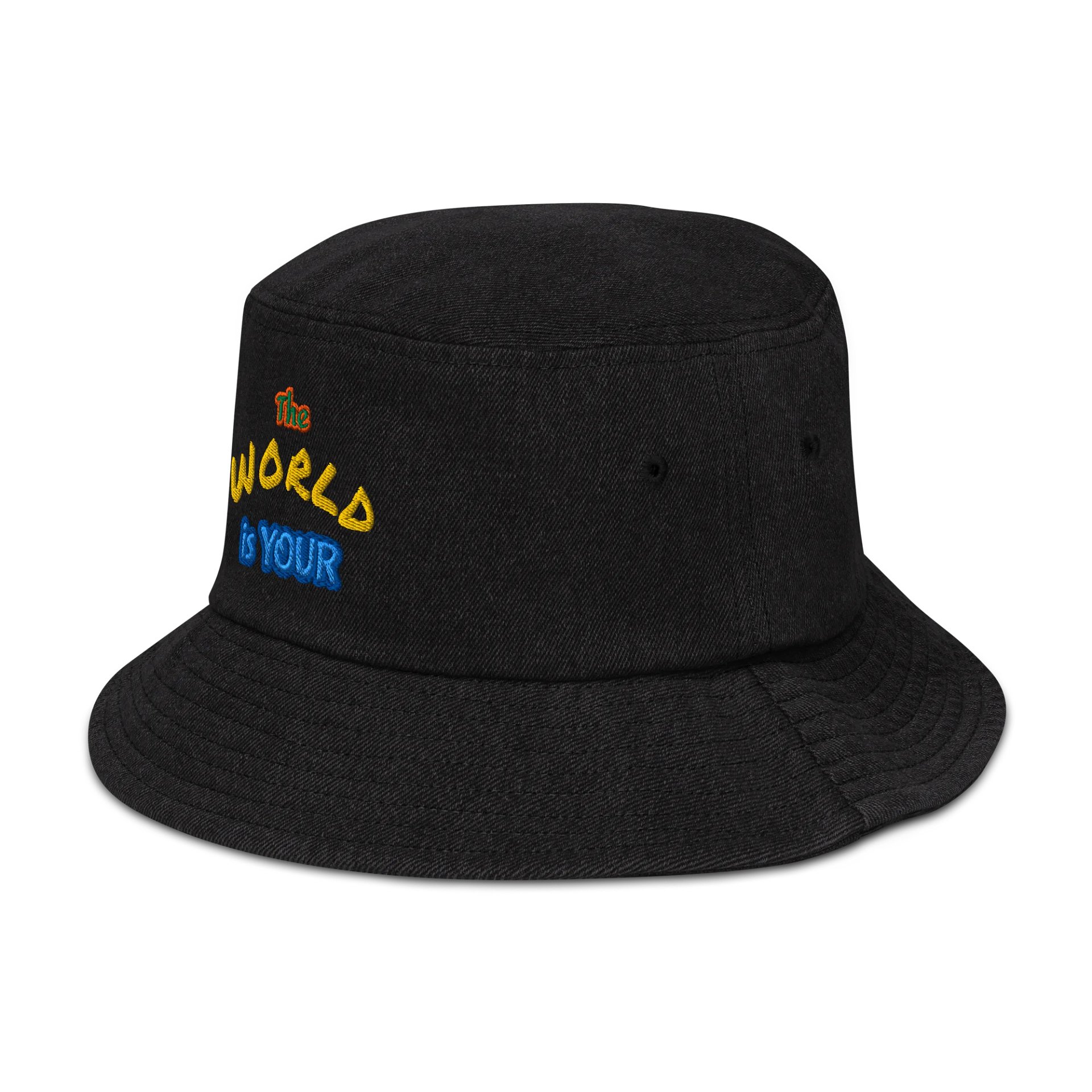 The World is YOUR Denim Bucket Hat product image (5)