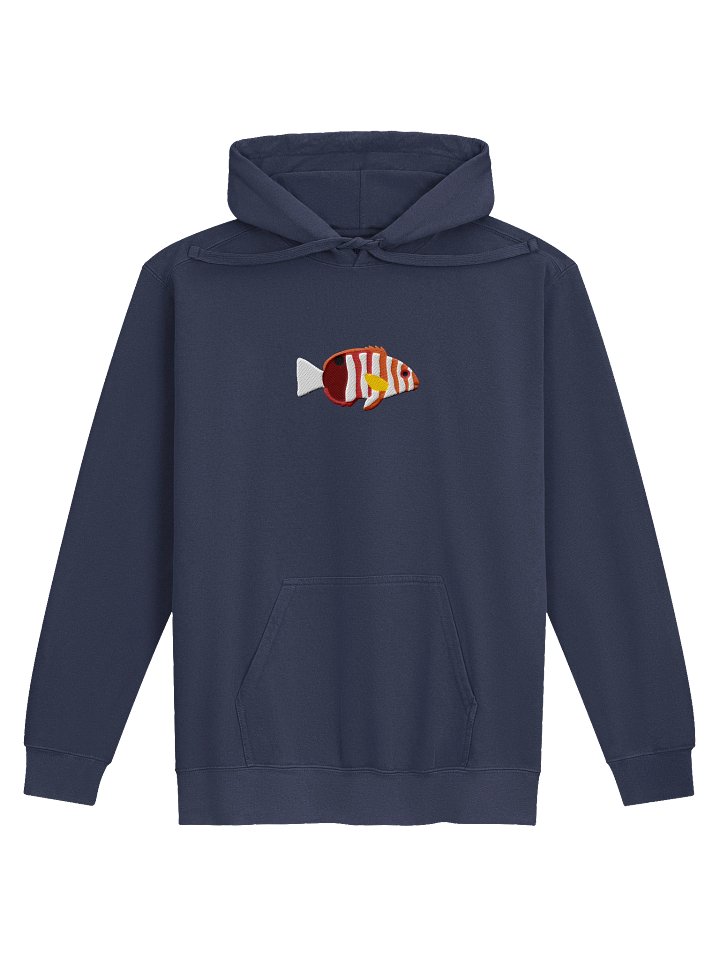 Harlequin Tuskfish Premium Hooded Sweatshirt (Embroidered) for Reef and Marine Aquarium Lovers product image (2)
