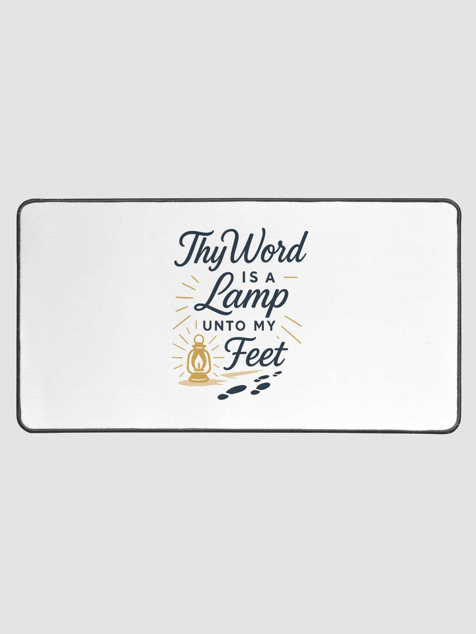 Thy Word Is a Lamp Unto My Feet - Desk Mat product image (1)