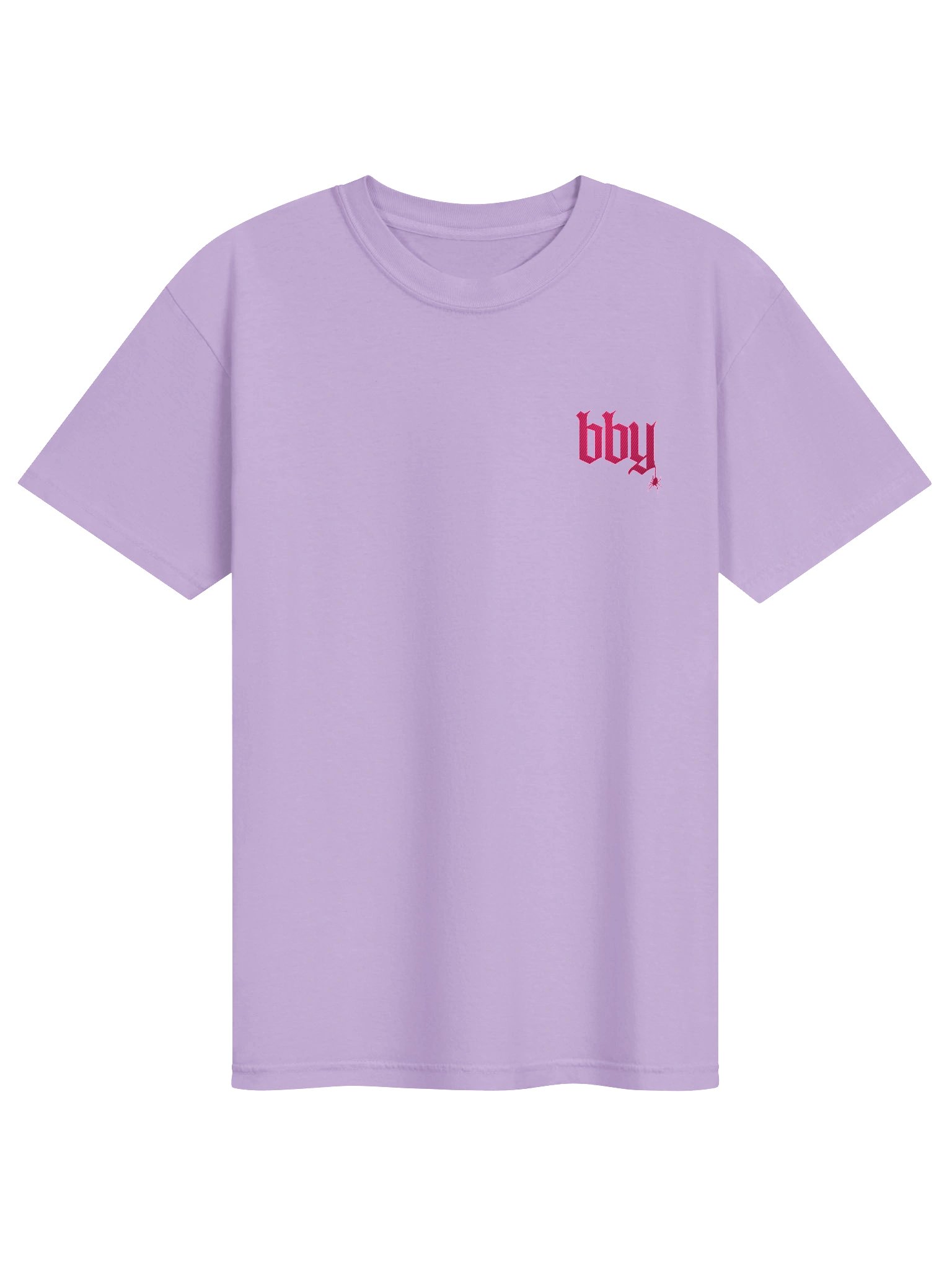 'BBY' Pink Embroidered Comfort Colors T-Shirt product image (17)