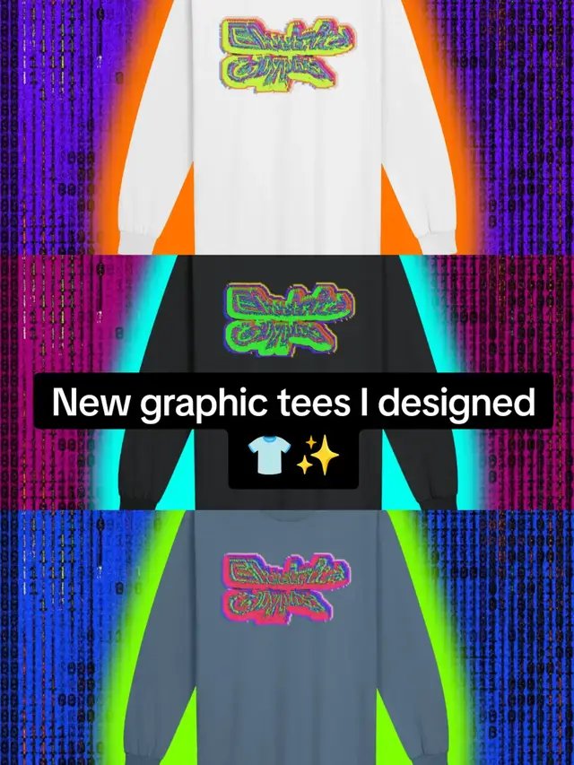 These new fluorescent designs will be available on the new store in less than 2 hours!  🚀🥳 I will also be making more of an effort to post more, engage with the artist community & share advice from this whole experience (I may even finally start going LIVE!)  ✔️  Setting up a store, designing & curating each product alongside a job that isn't in the creative industries isn't easy. You will deal with shipping issues, design errors, people telling you they've never known anyone to make money in the arts  (& yes this happened at work when I mentioned my dream to promote as an artist...)  😬 but you have to keep going. Be your own biggest fan & accept help when you need it. I'm a super introvert so it took me YEARS to realize this dream could be a reality.  Love to everyone that has ever supported me 💓 I will upload a proper launch post on my next break! #tshirts #streetwear #alternativefashion  #graphicdesign #branding 