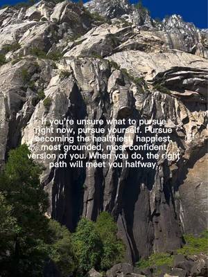 pursue yourself 🤍 the rest will work itself out  #personalgrowth #mindsetshift #positiveaffirmations #naturetherapy #innerpeace 