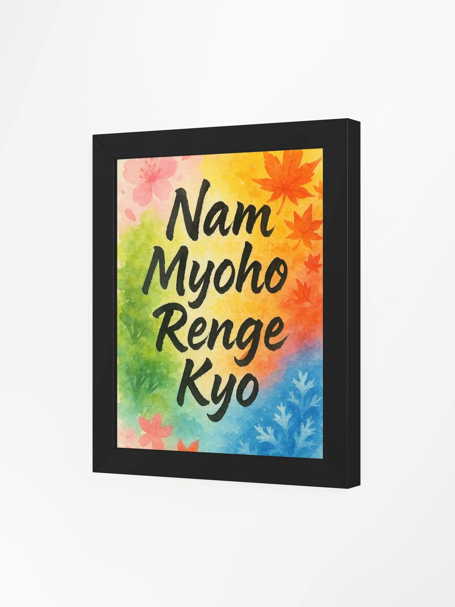 Nam Myoho Renge Kyo – Framed Seasonal Chant Poster product image (3)