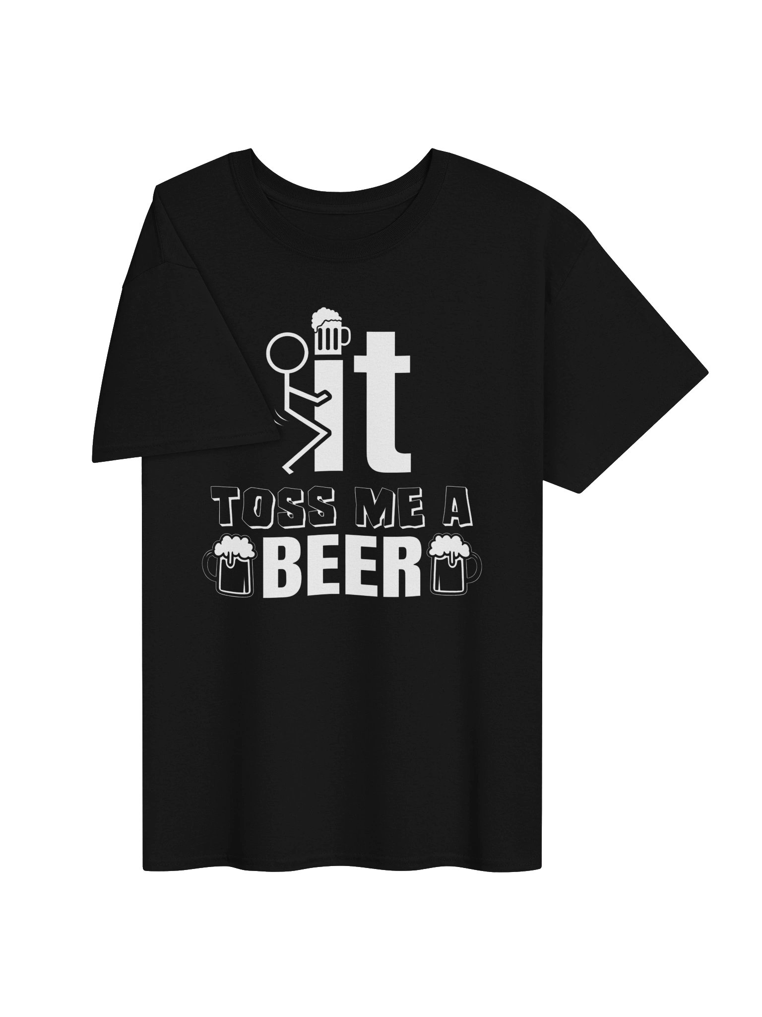 Toss Me a Beer Shirt – Funny Beer Drinking T-Shirt product image (3)