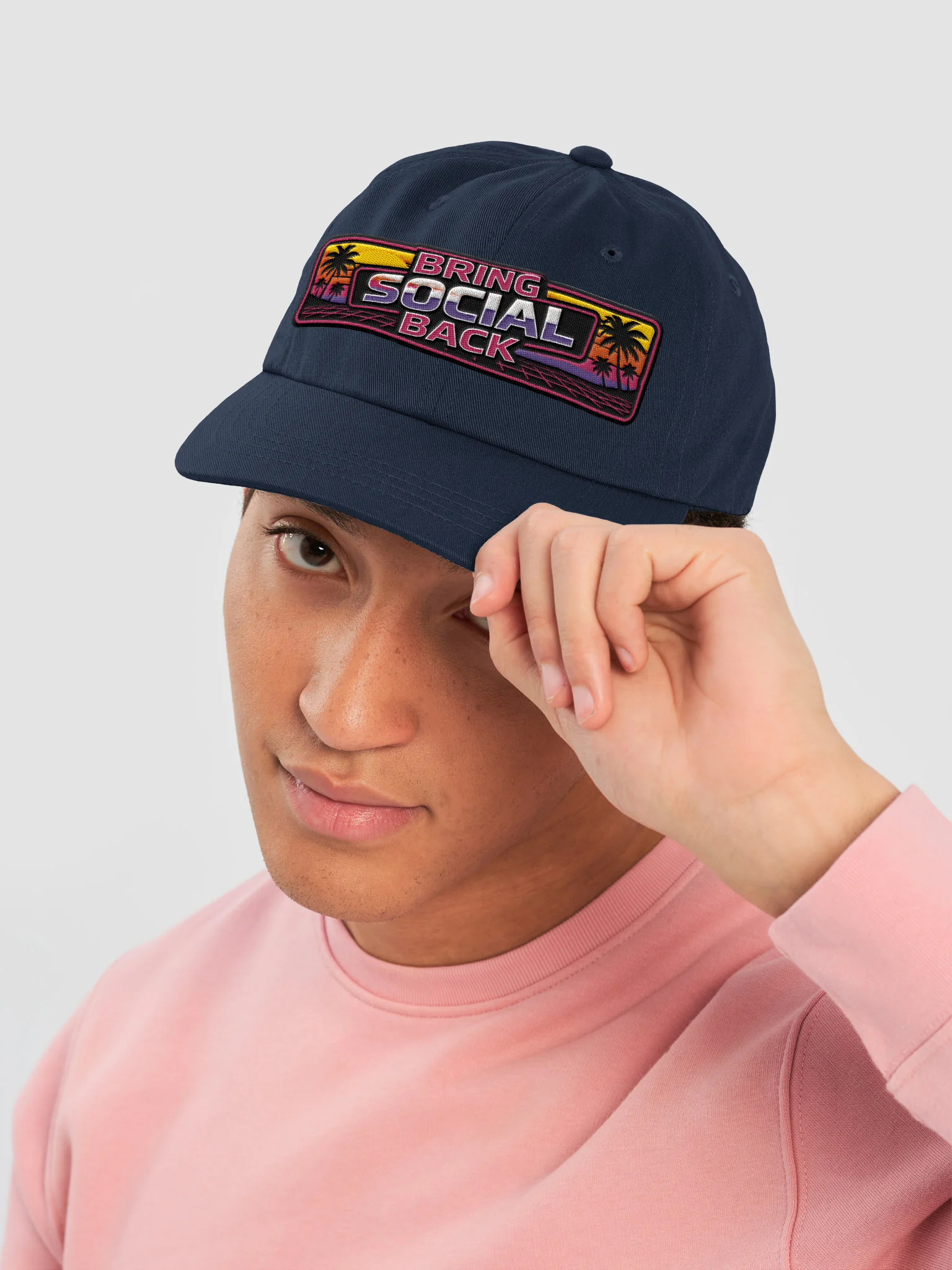Bring Social Back Baseball Cap product image (77)
