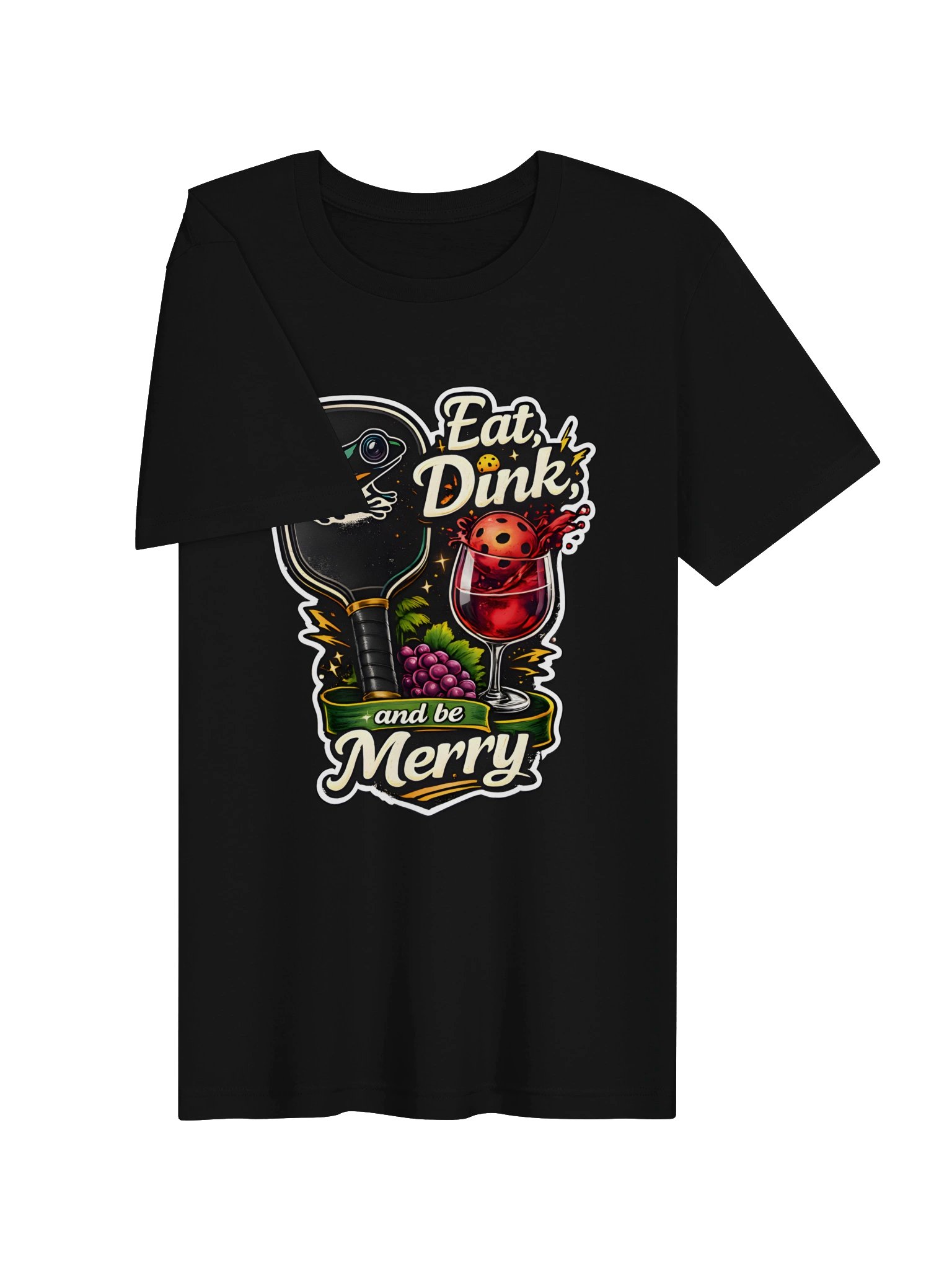 Eat, Dink and Be Merry Pickleball Holiday Tee product image (8)