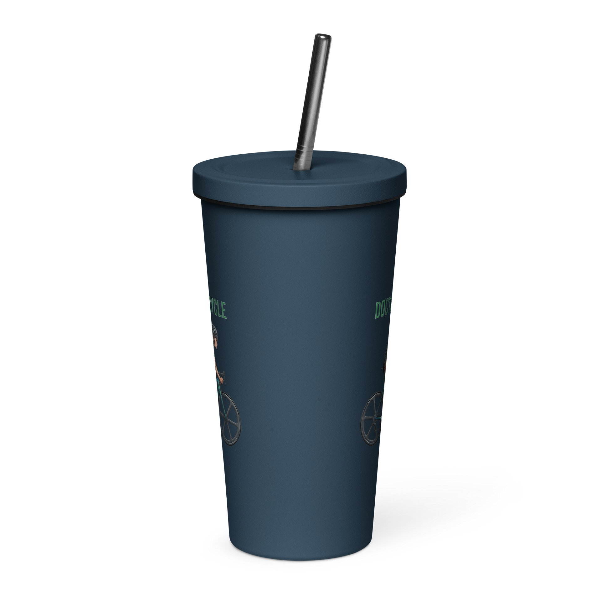 Doctor Athlete Tumbler with Straw | Ladies Cycling Edition product image (2)