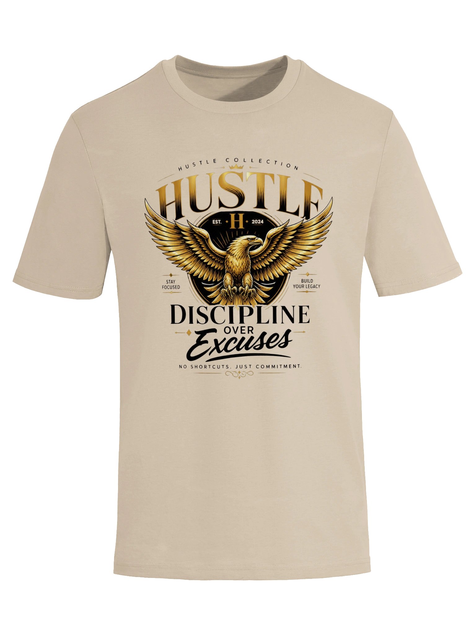 Hustle Eagle Discipline Motivational Tee product image (75)