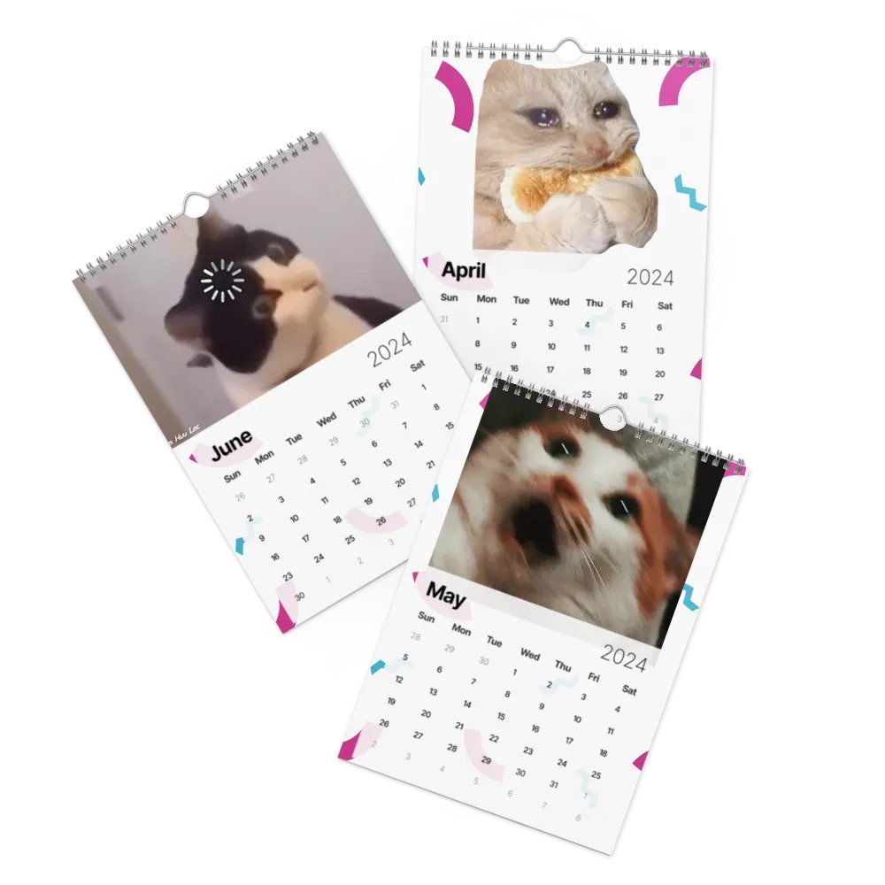 Wall Calendar (2024): Meme Cats product image (3)