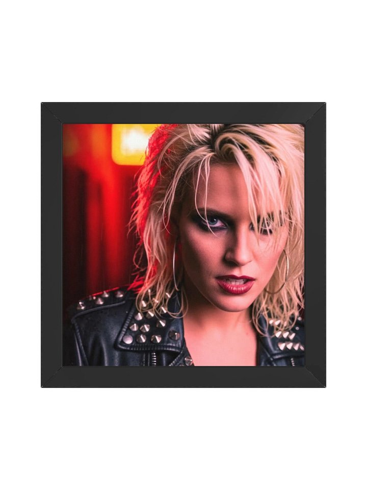 Neon Portrait 02 — Switchblade Smile Square Art Print product image (3)