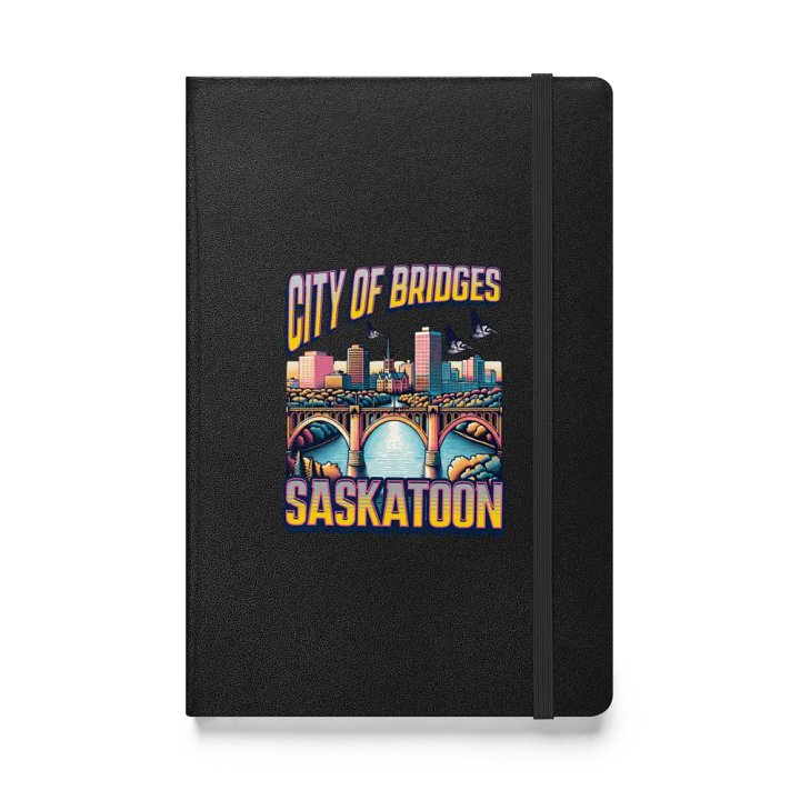 City Of Bridges Saskatoon Cityscape Hardcover Notebook product image (1)