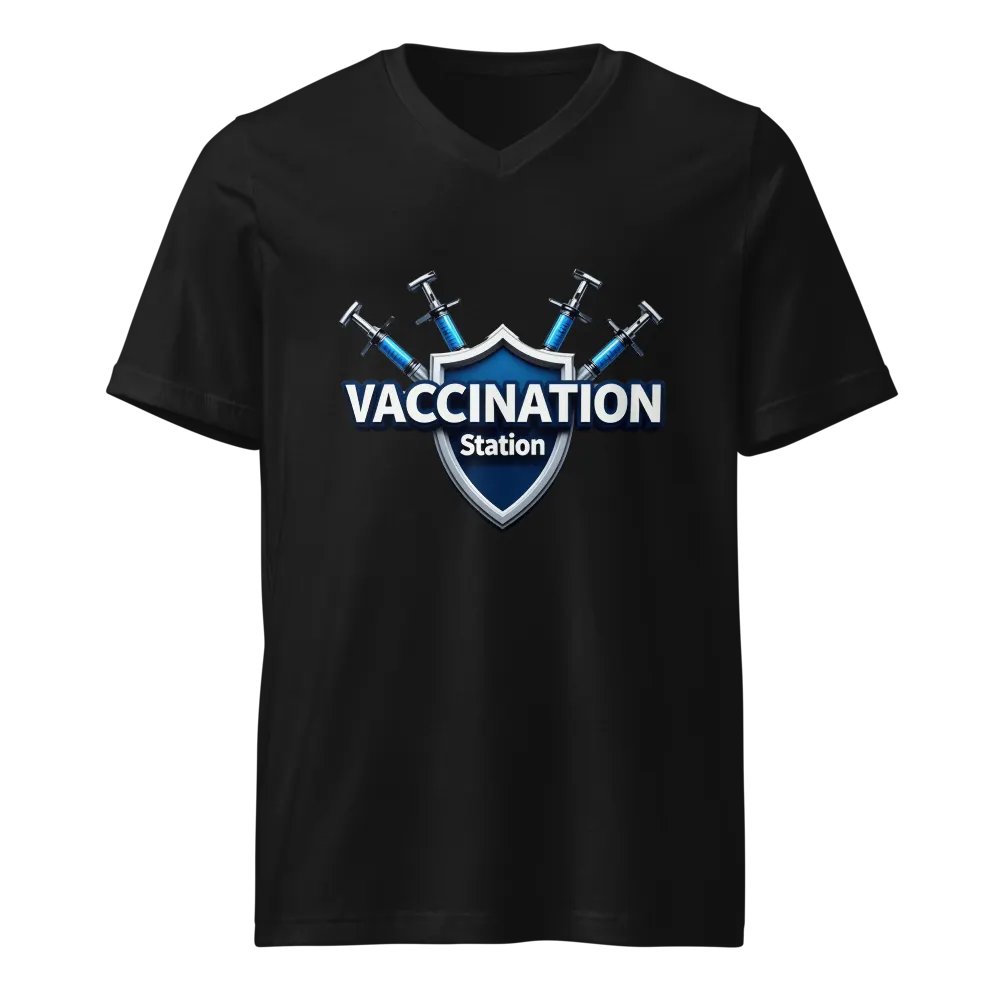 Vaccine Shield V-Neck Tee product image (1)
