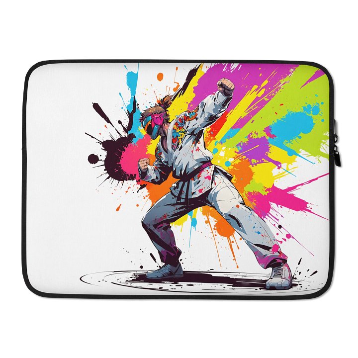 Laptop Sleeve ( D_0144_Color Kick Taekwondo Boy of the Streets ) product image (2)