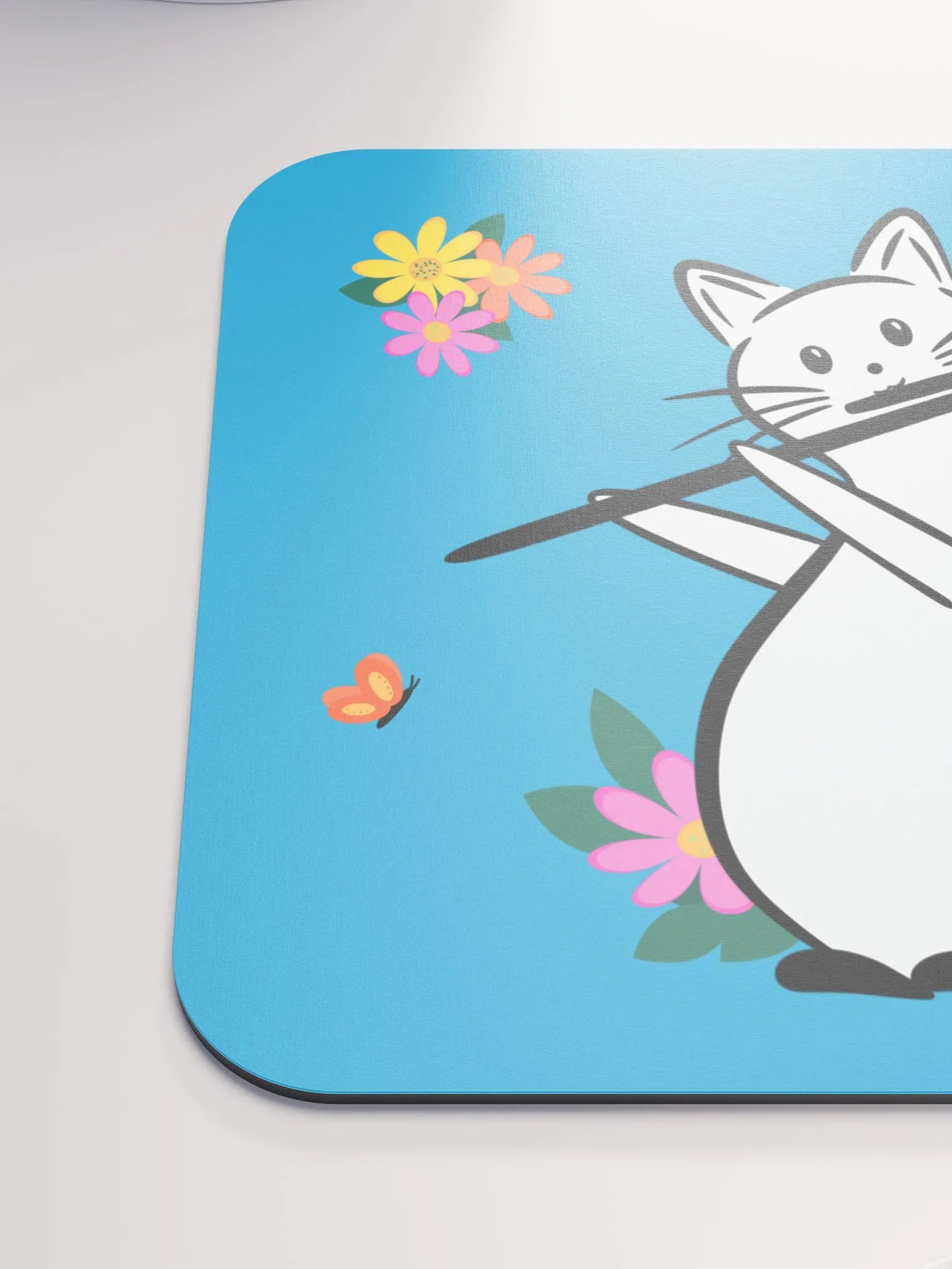 Flute Kitty Mouse Pad - Bass Flute product image (6)