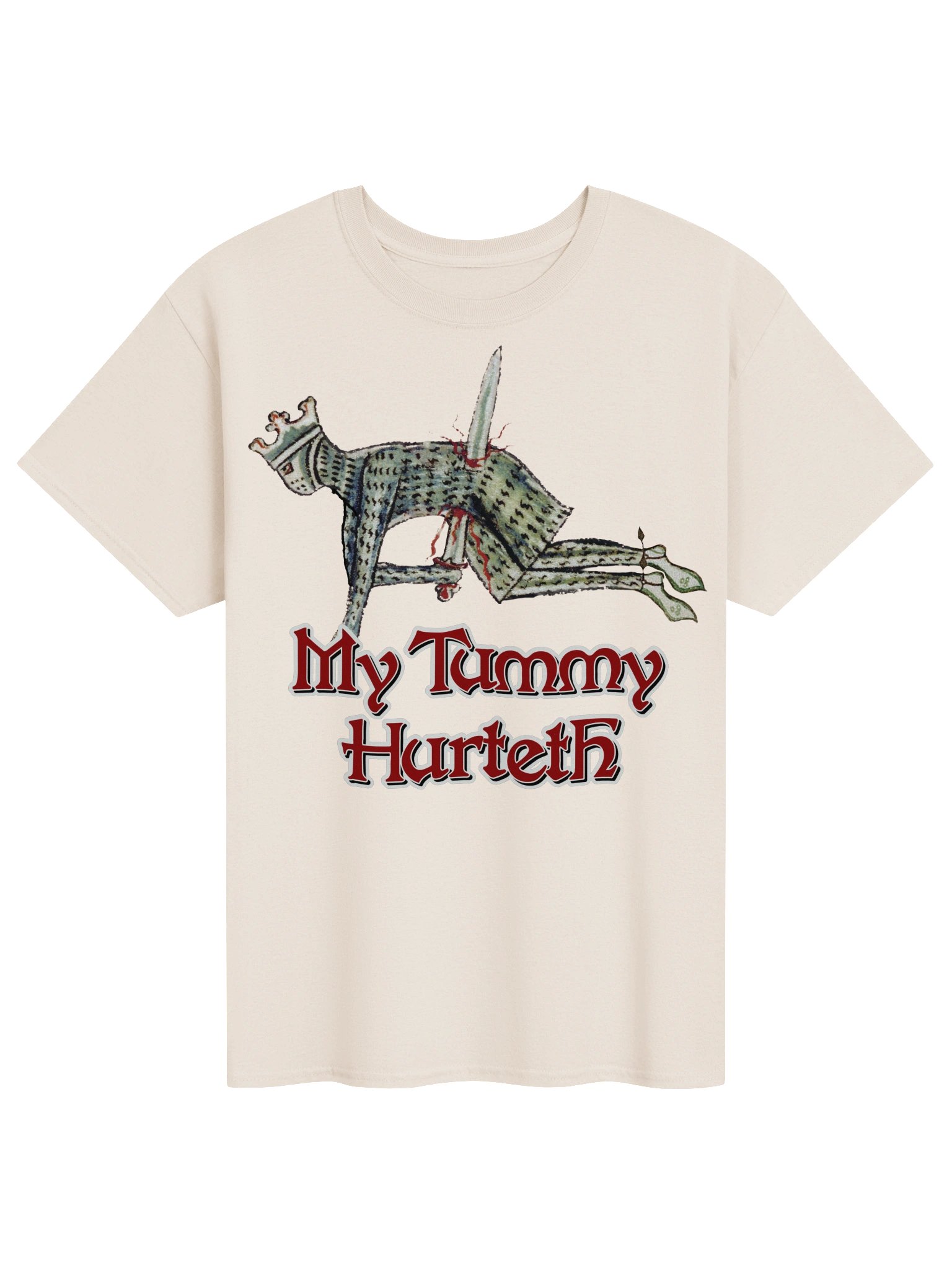 My Tummy Hurteth - Medieval Knight T-shirt product image (81)