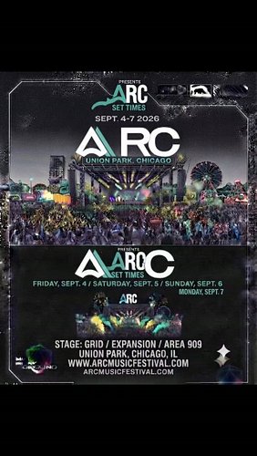 Just Announced 🚨 @arcmusicfestival set times are out 🙌

📍 Union Park,  Chicago 

📅 Labor Day Weekend: Sept 4-7, 2026

Follow ...