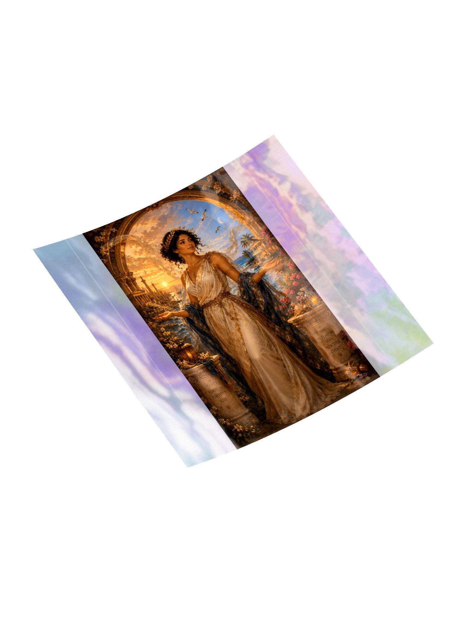 Goddess Fortuna Two Altars Holographic Sticker product image (4)