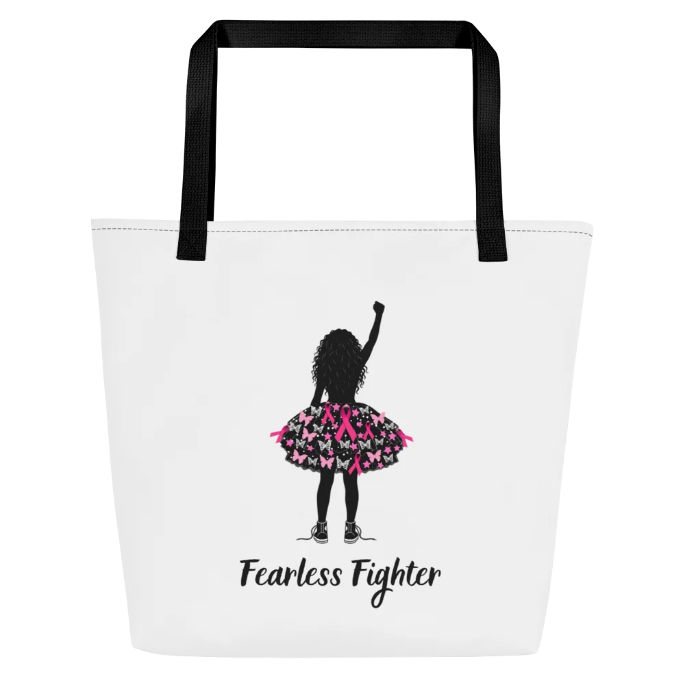 Breast Cancer - Fearless Fighter Tote Bag product image (3)