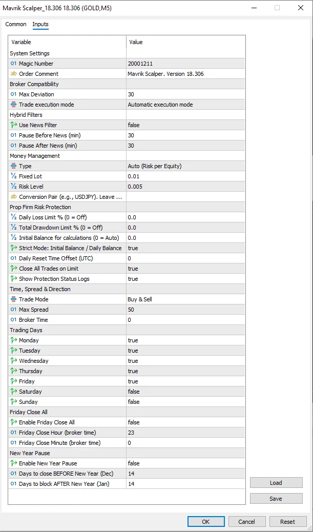Mavrik Scalper MT5 Version 18.306 product image (5)