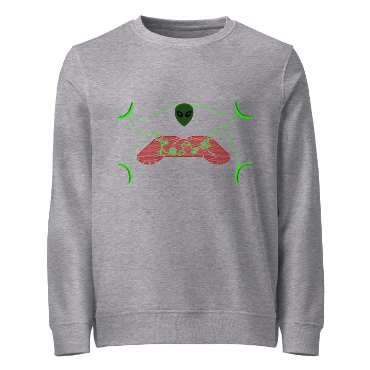 Galactic Gamer Unisex Organic Sweatshirt product image (1)