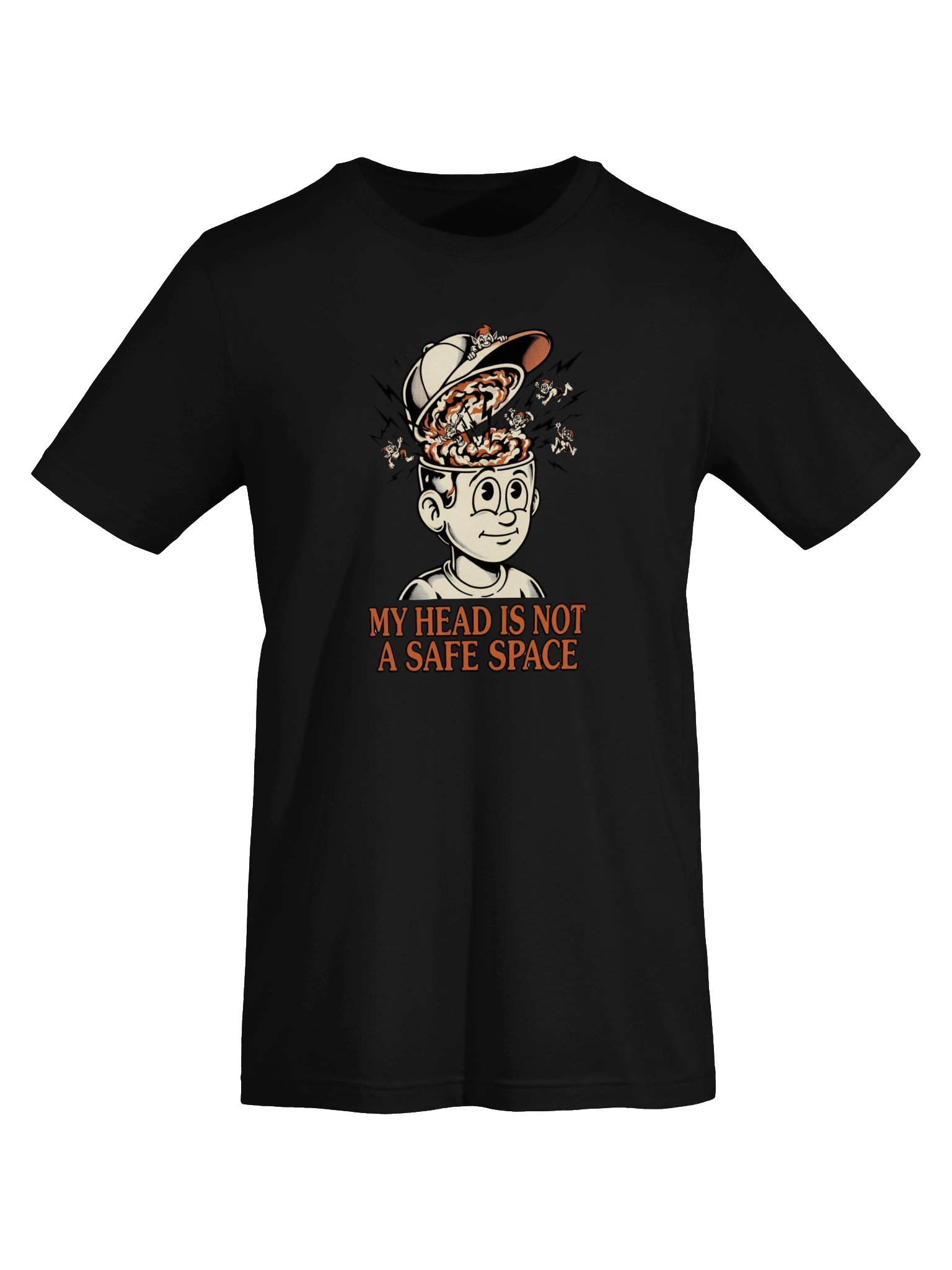 My Head Is Not A Safe Space — Cartoon Tee product image (5)