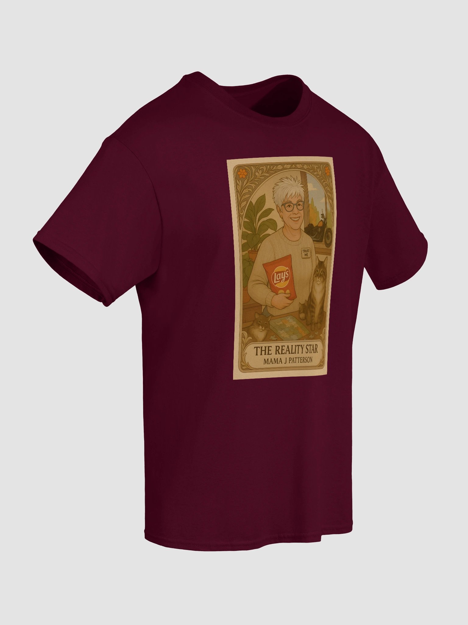 Tarot Card Shirt- Mama J Patterson - Lunch Therapy on the back - Unisex Ultra Cotton Tee product image (8)