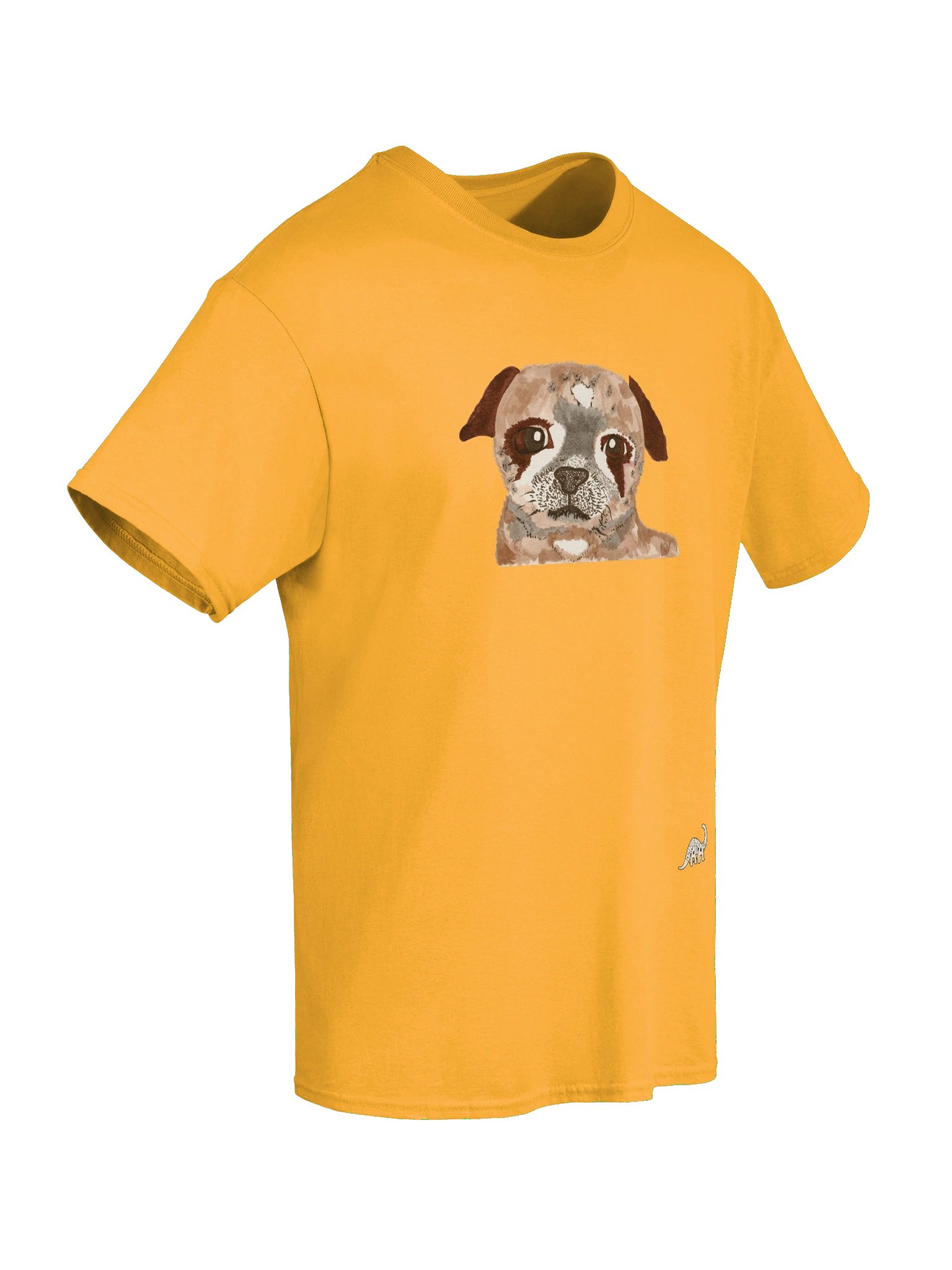 Pug Watercolour Heavyweight T-Shirt product image (6)