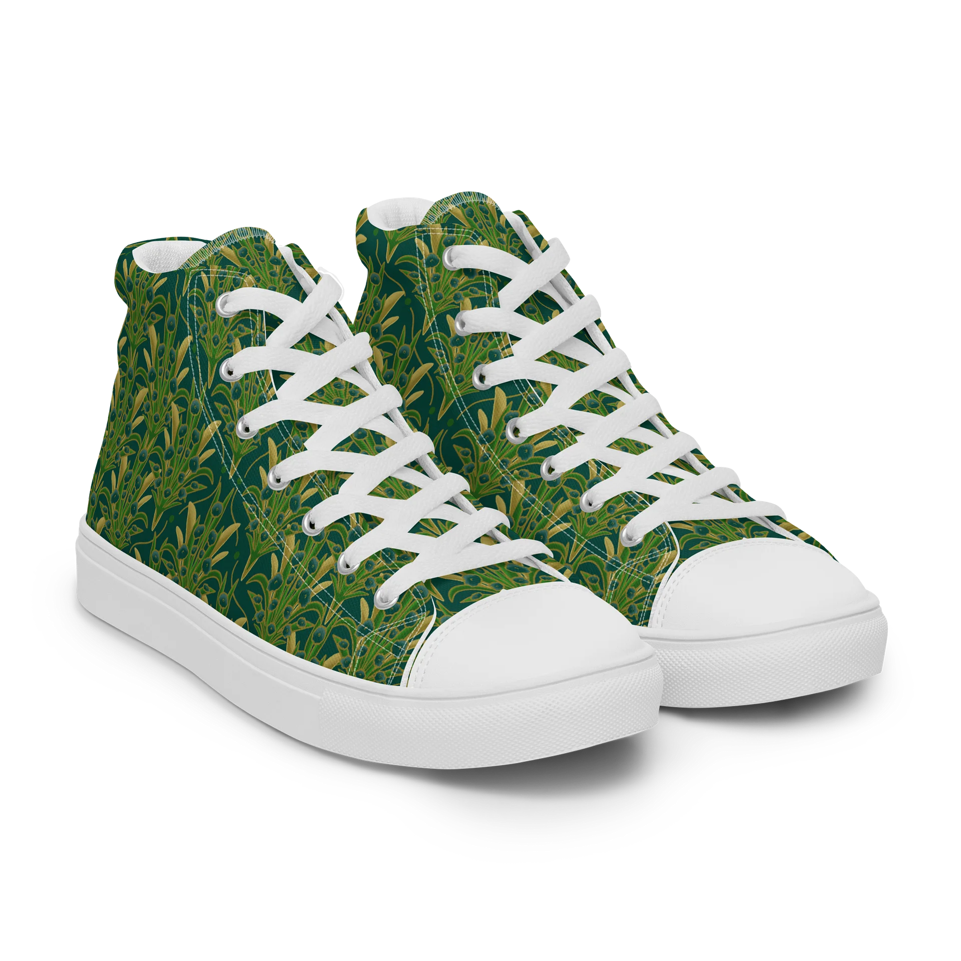 Petals of the Court Women’s High Top Canvas Shoes product image (10)