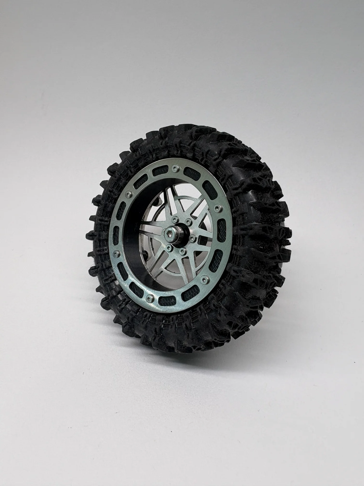 1.8" v2 Floater Wheels - *Brushed* "Supernova" wheel face with "Peep" floater product image (2)