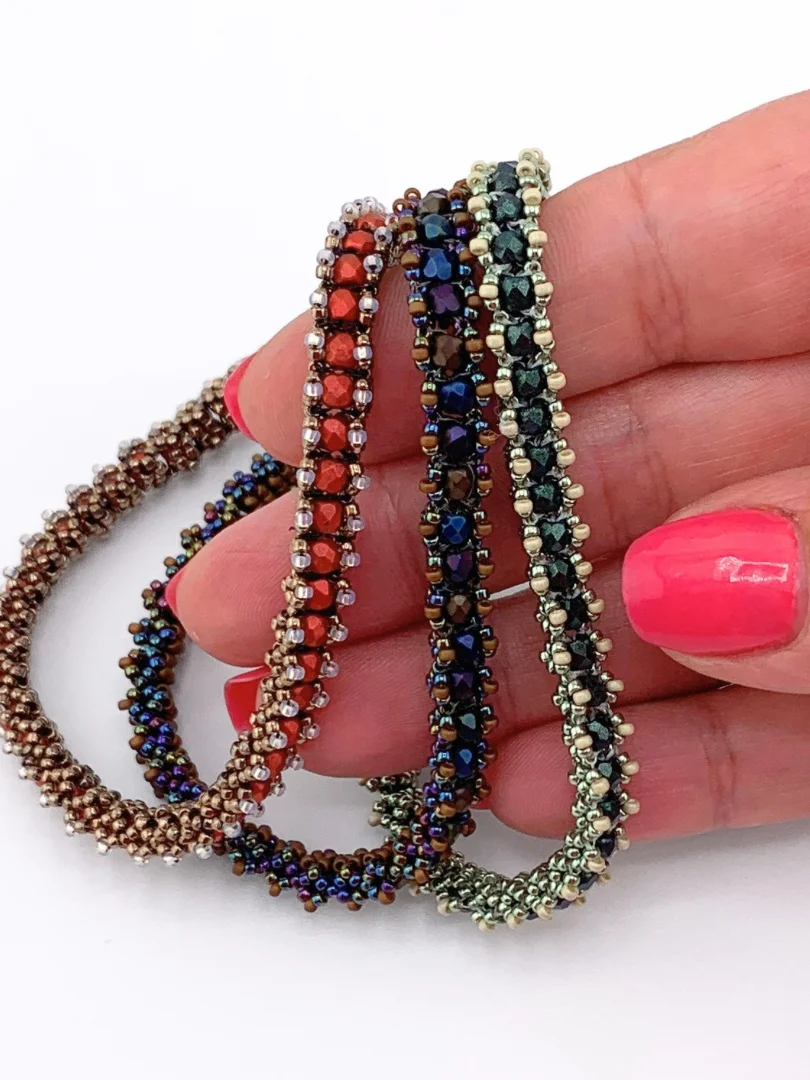 Beading Pattern - 3mm Fire-Polished Tennis Bracelet product image (3)