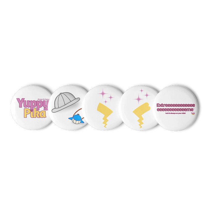 YuppyPika Design Pinback Buttons product image (1)