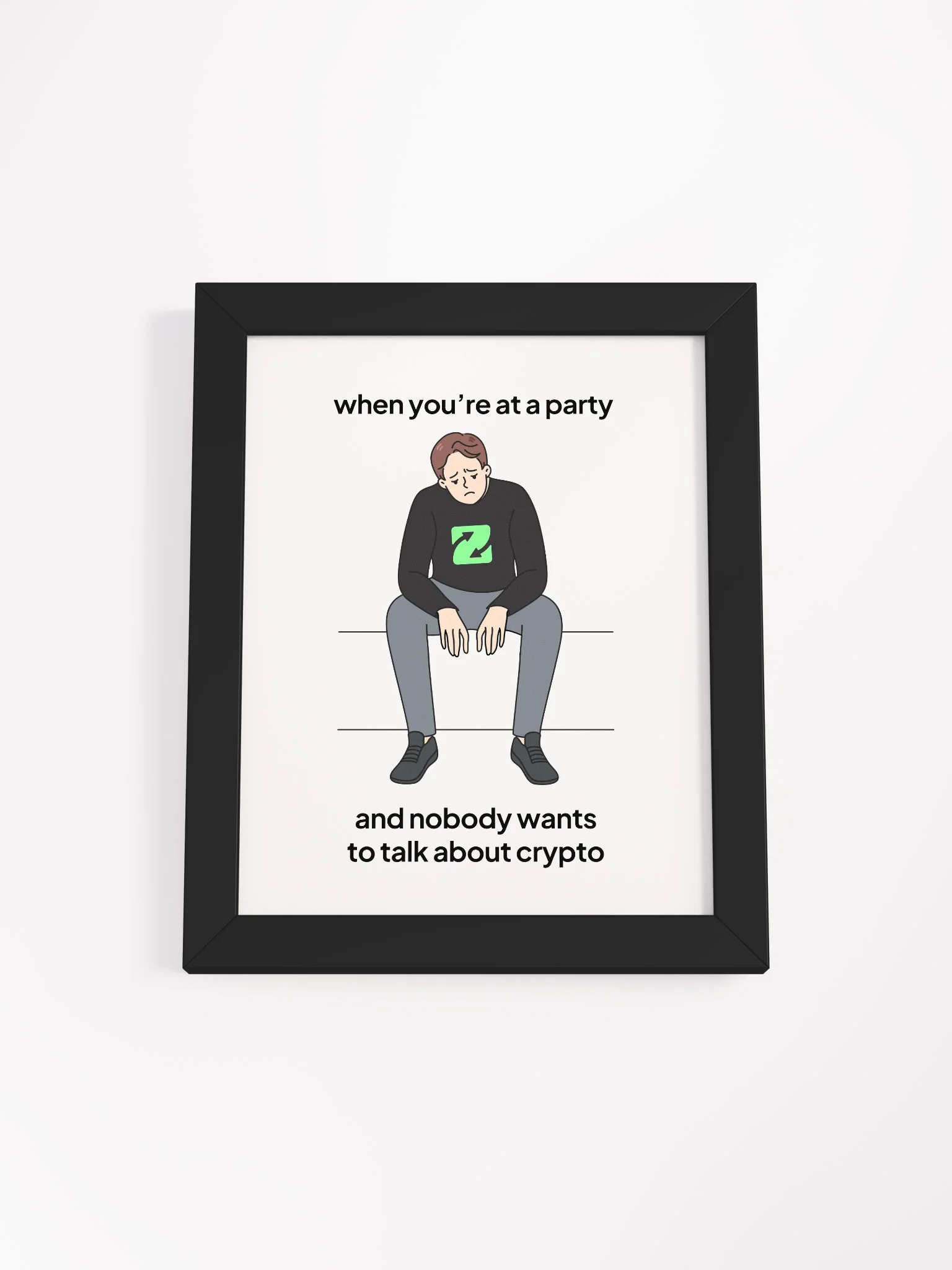 Sad at Party Meme Framed Matte Poster product image (3)
