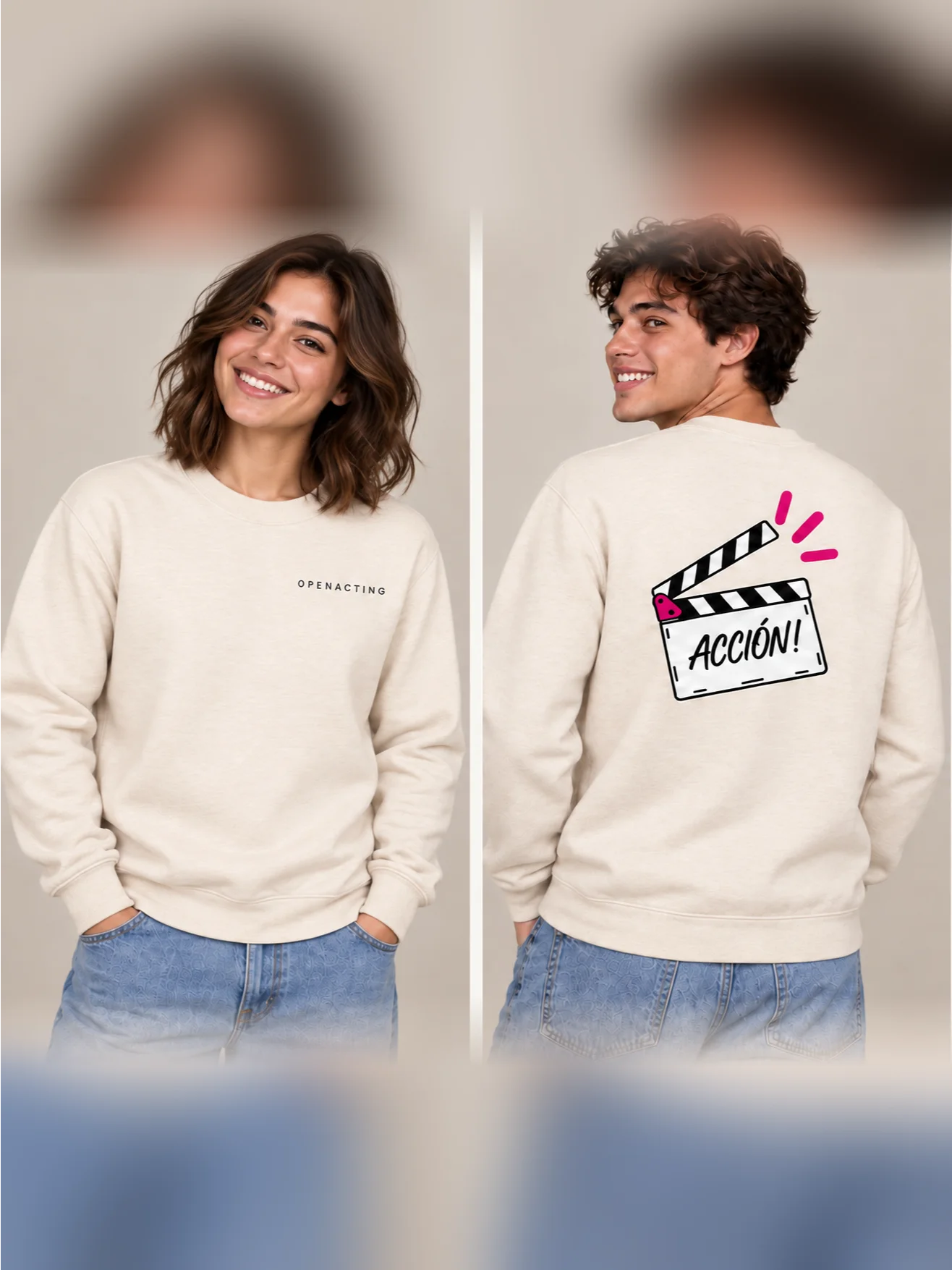 Sudadera sin capucha «ACCIÓN!» product image (1)