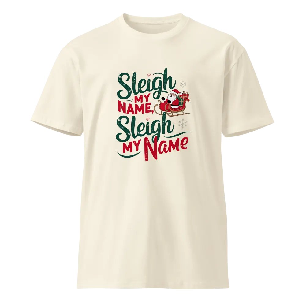 Festive Santa Sleigh Unisex Tee product image (9)