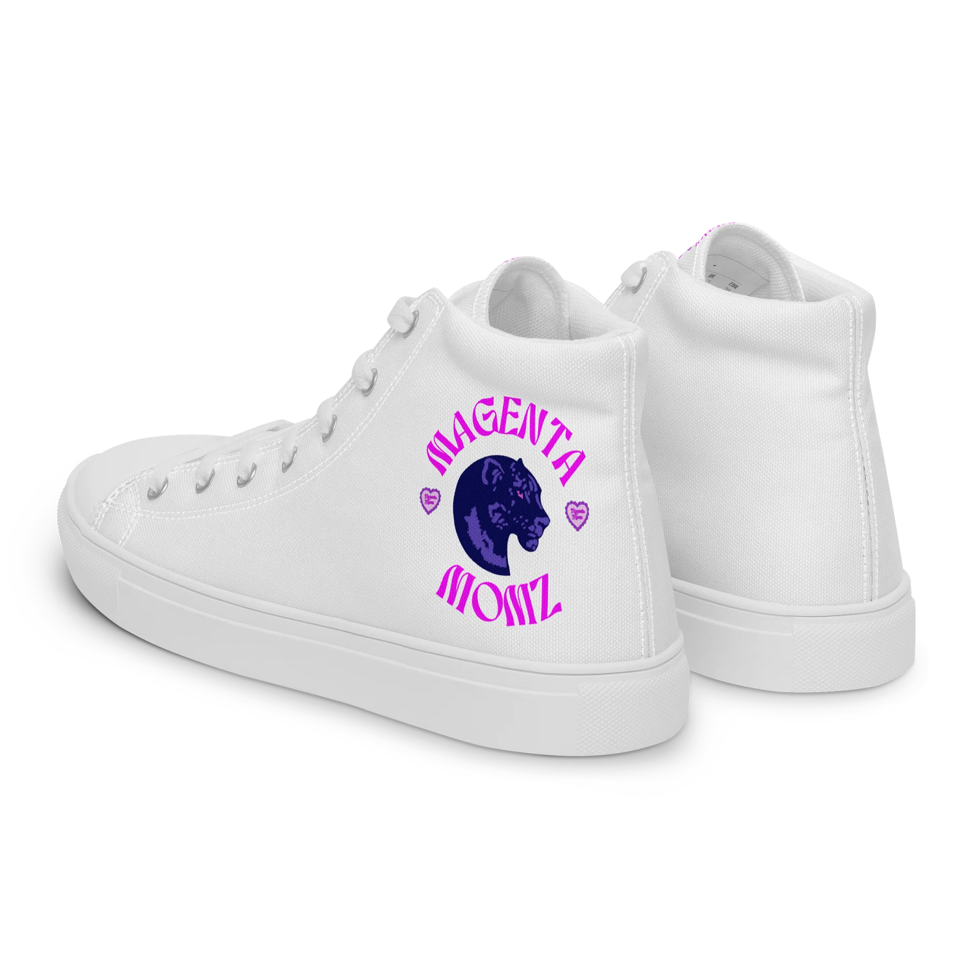 MAGENTA MOMZ PANTHER HEAD HI-TOP SNEAKERS product image (5)