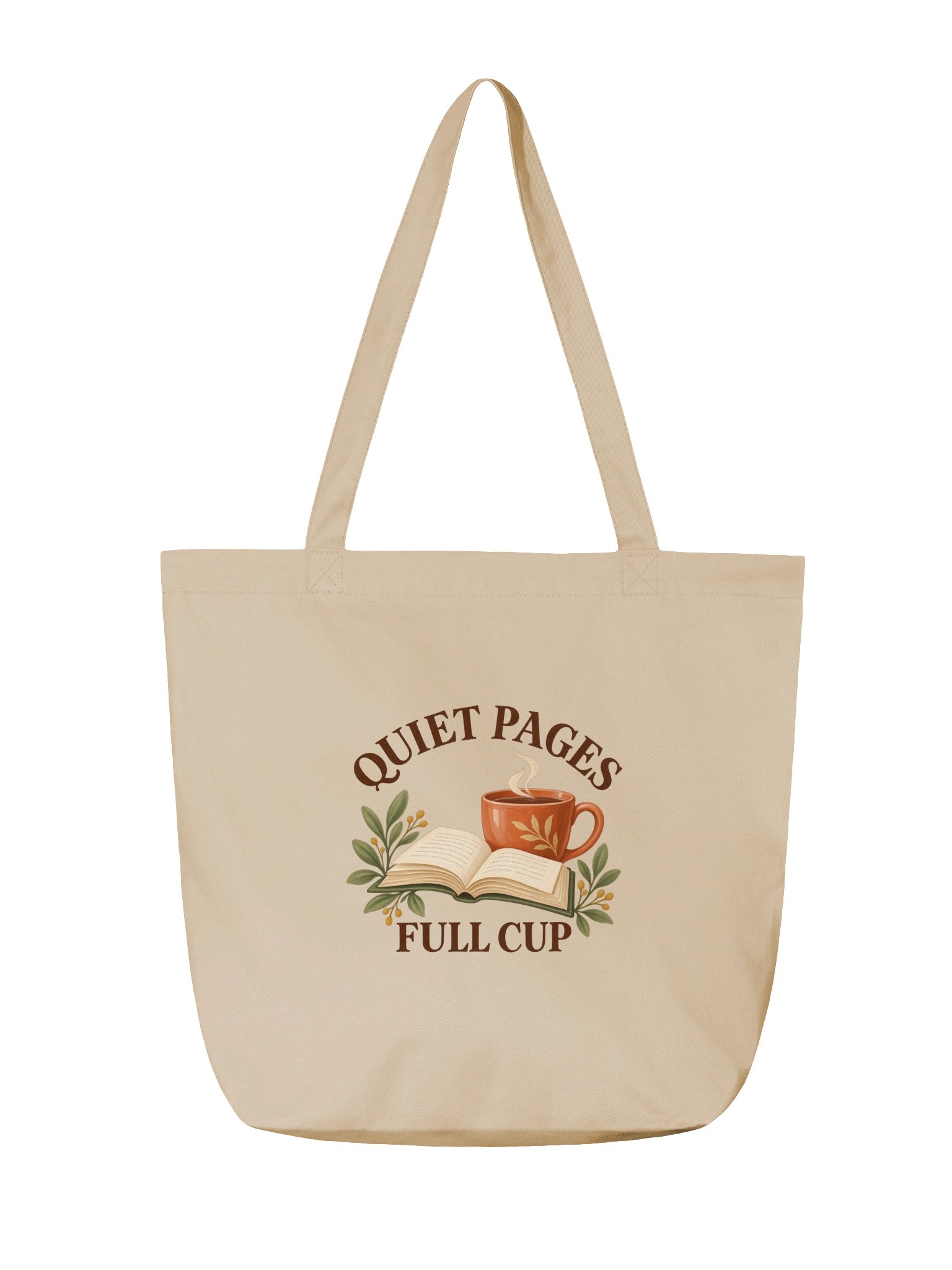 Quiet Pages Full Cup Light Book Tote product image (2)