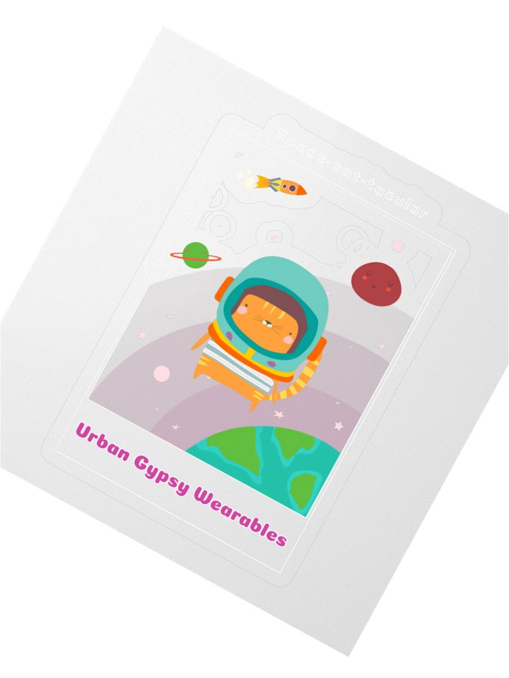 Galactic Feline Adventure Stickers product image (2)