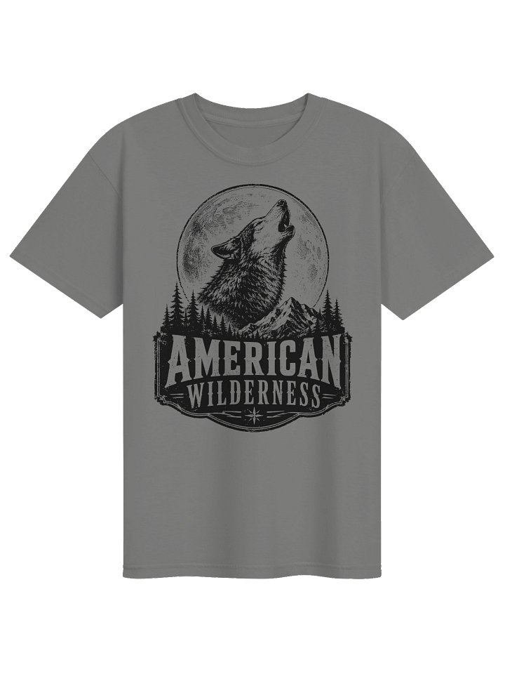 Wolf T-Shirt | American Wilderness Howling Wolf Graphic Tee Nature Gift product image (6)