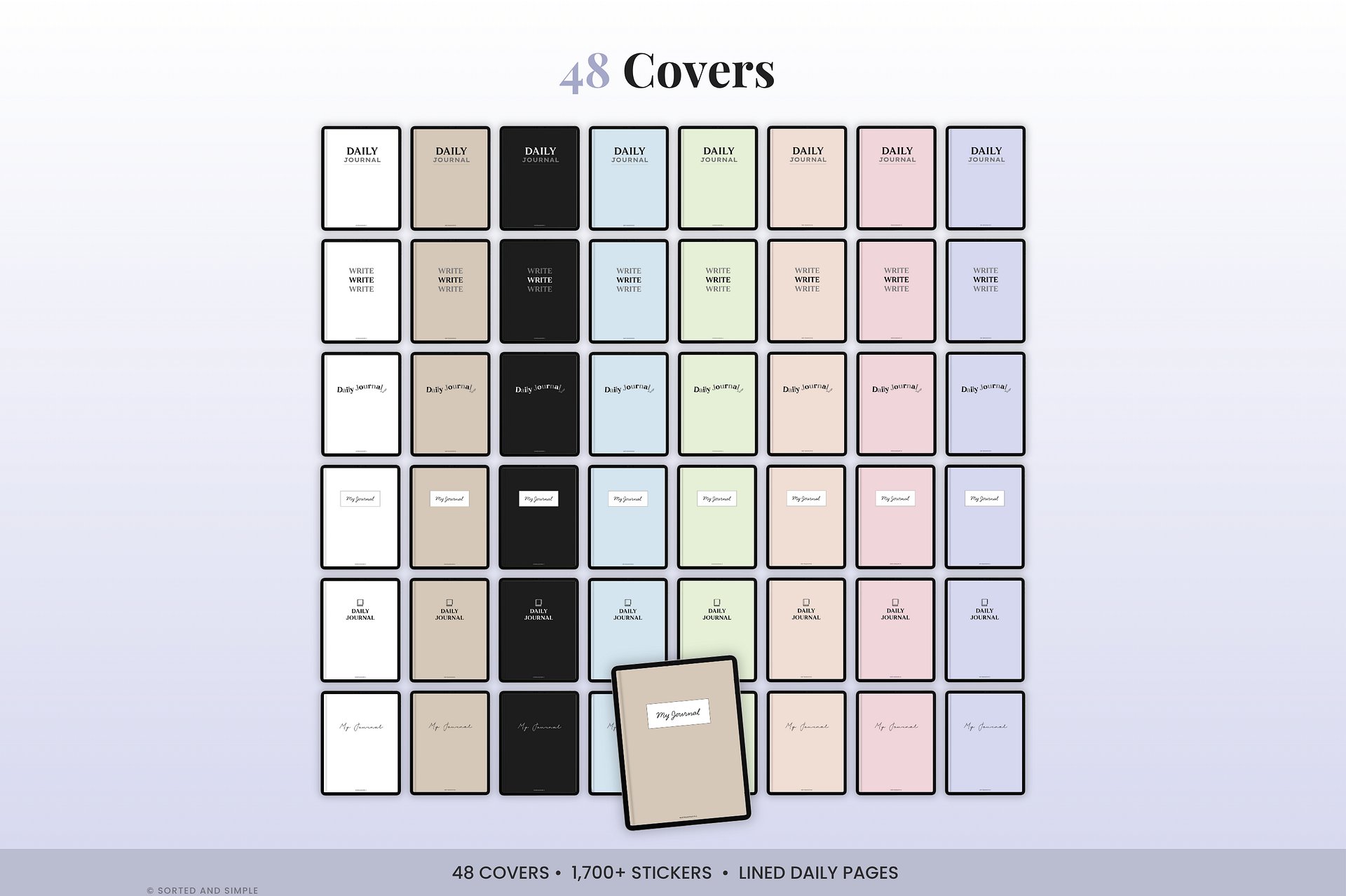 Digital Lined Journal - Purple product image (3)