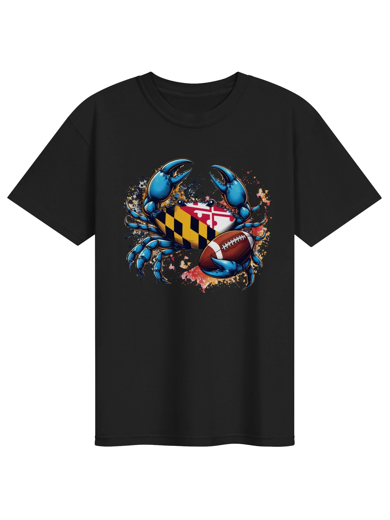 Maryland Crab Football Splash Tee product image (2)